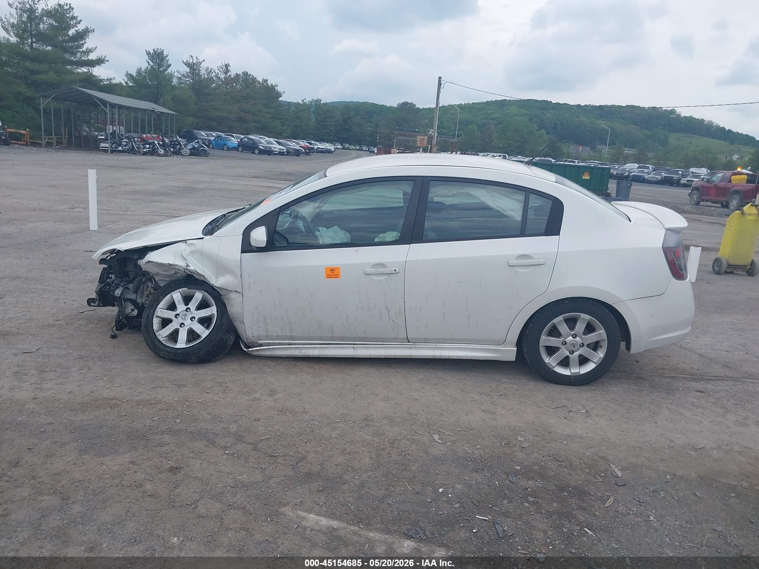 2011 Nissan Sentra 2.0sr White vin: 3N1AB6AP2BL695958