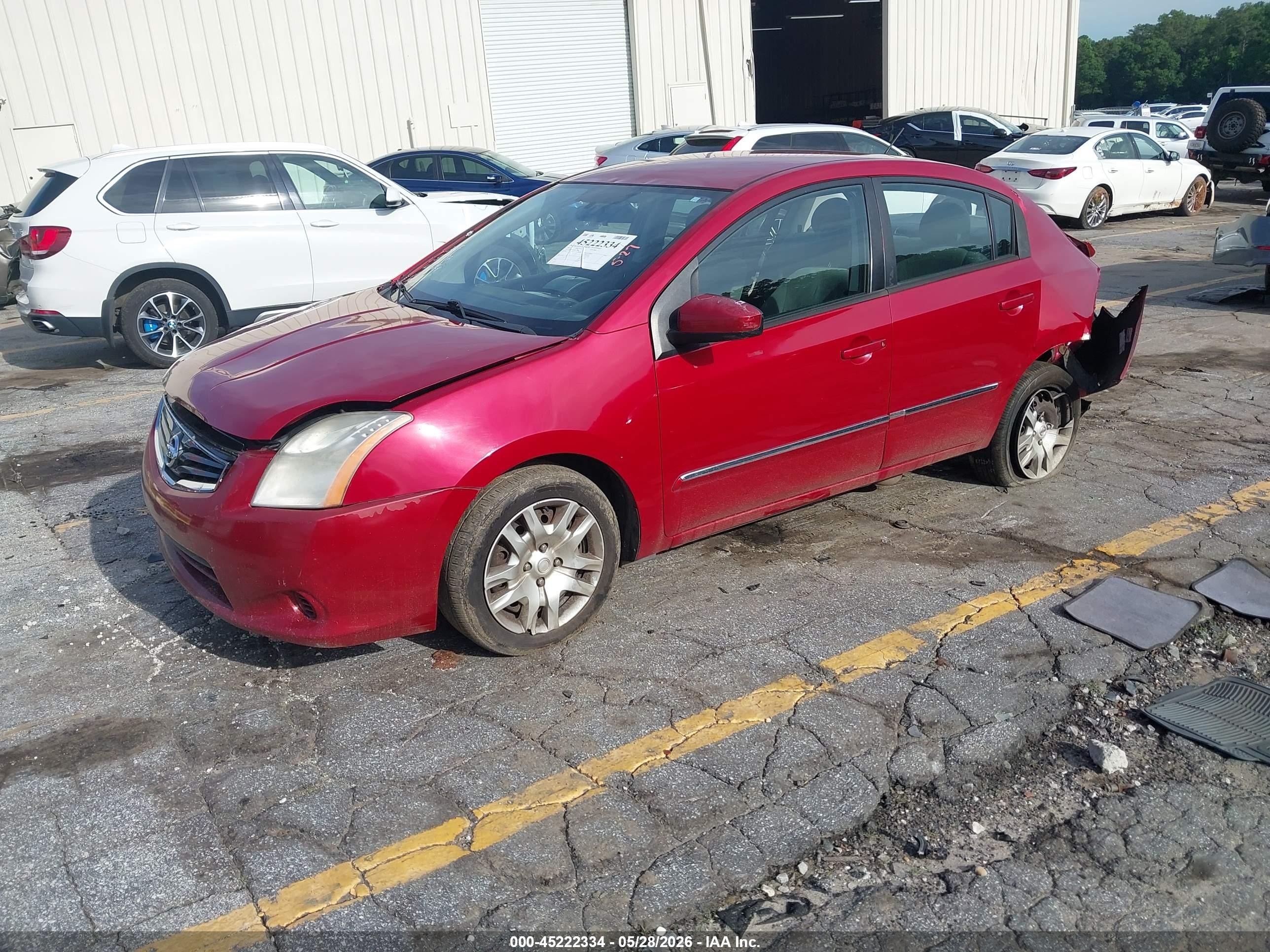 2011 Nissan Sentra 2.0s Red vin: 3N1AB6AP2BL724357