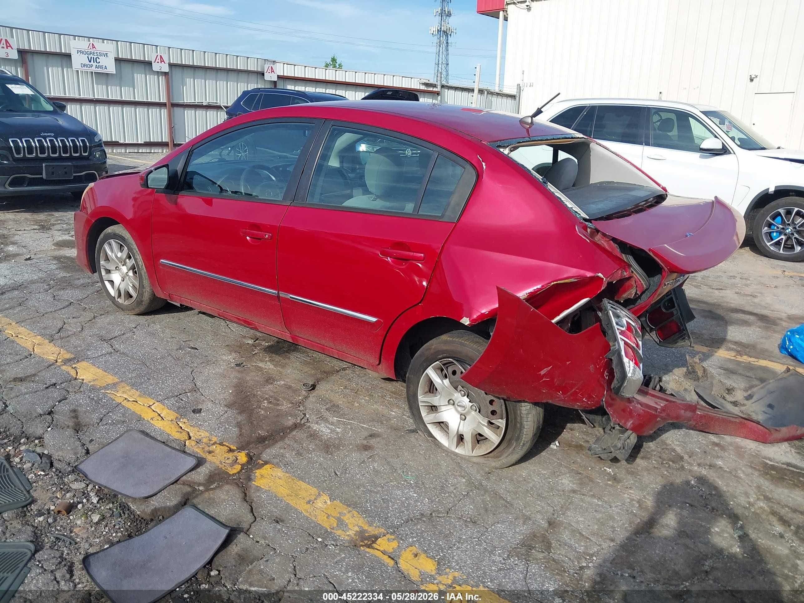 2011 Nissan Sentra 2.0s Red vin: 3N1AB6AP2BL724357