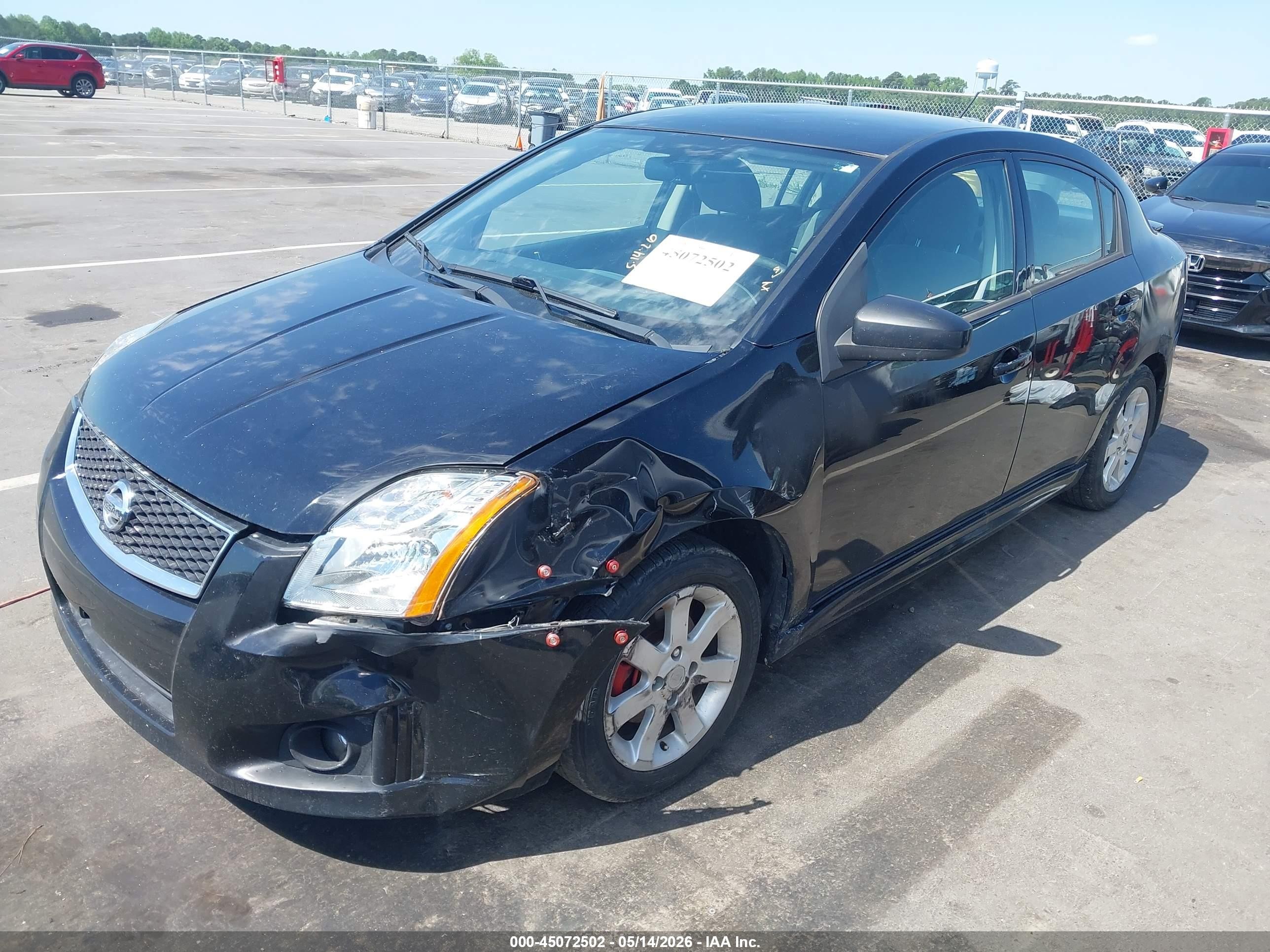 2012 Nissan Sentra 2.0 Sr Black vin: 3N1AB6AP2CL609307