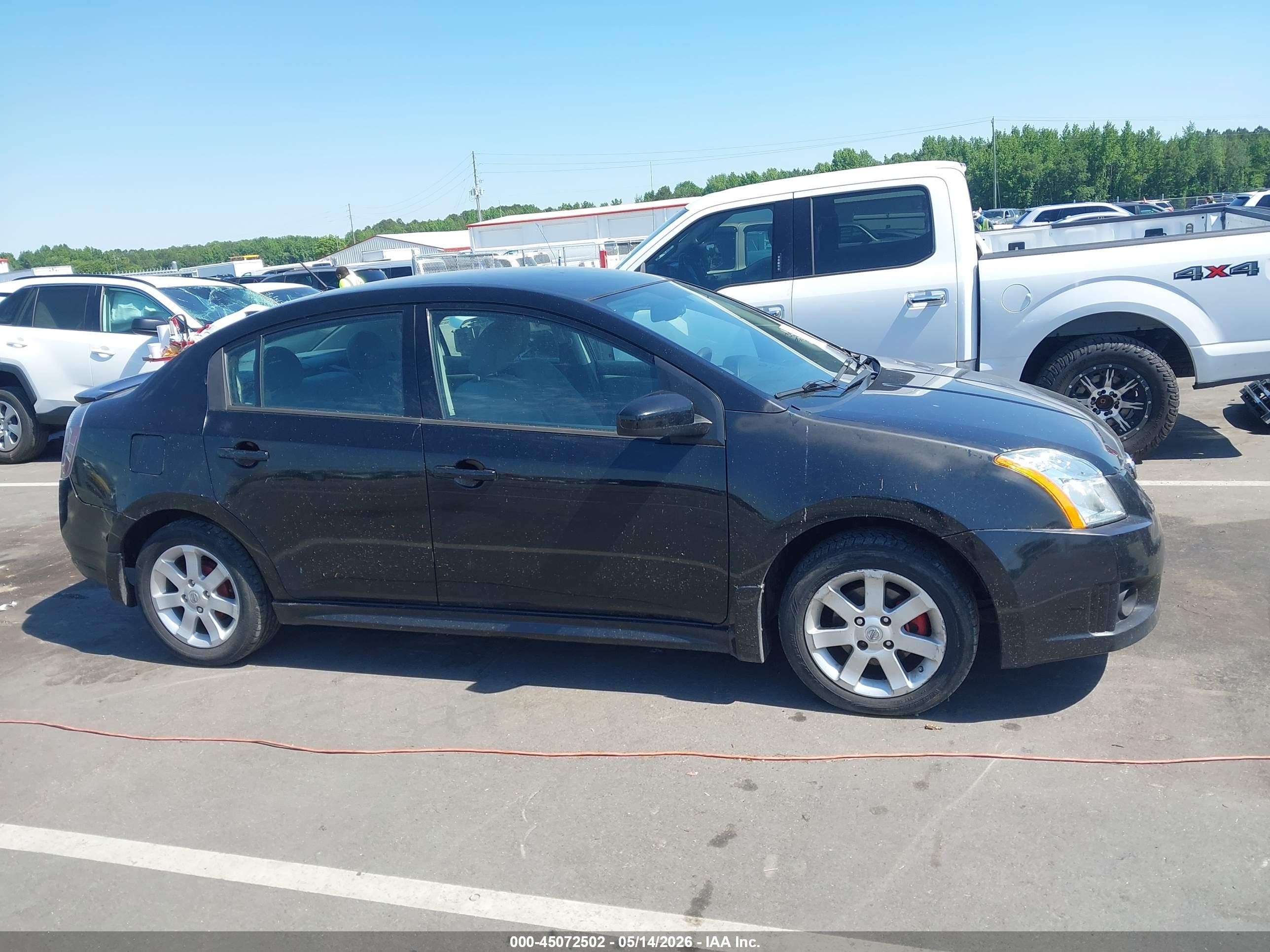 2012 Nissan Sentra 2.0 Sr Black vin: 3N1AB6AP2CL609307