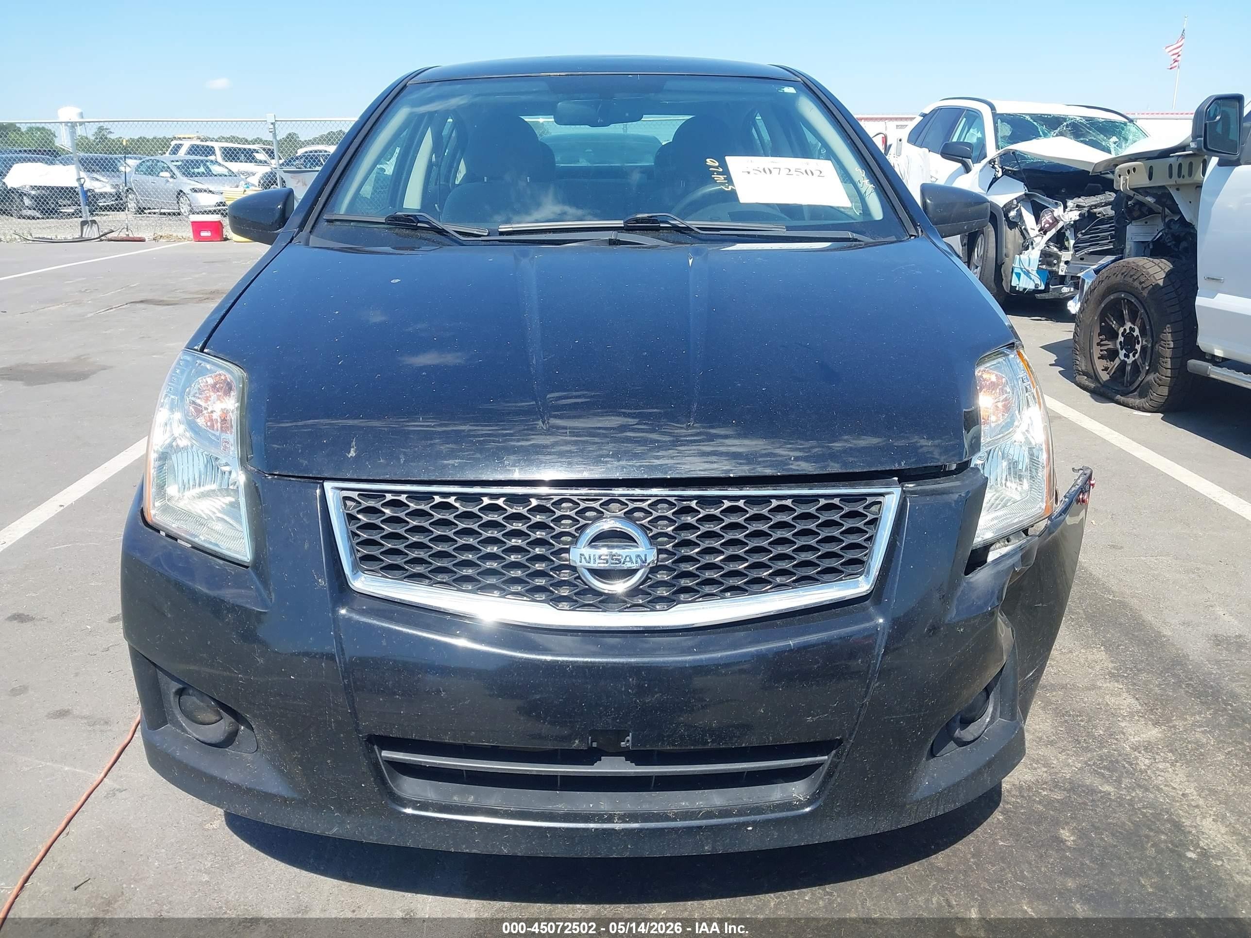 2012 Nissan Sentra 2.0 Sr Black vin: 3N1AB6AP2CL609307