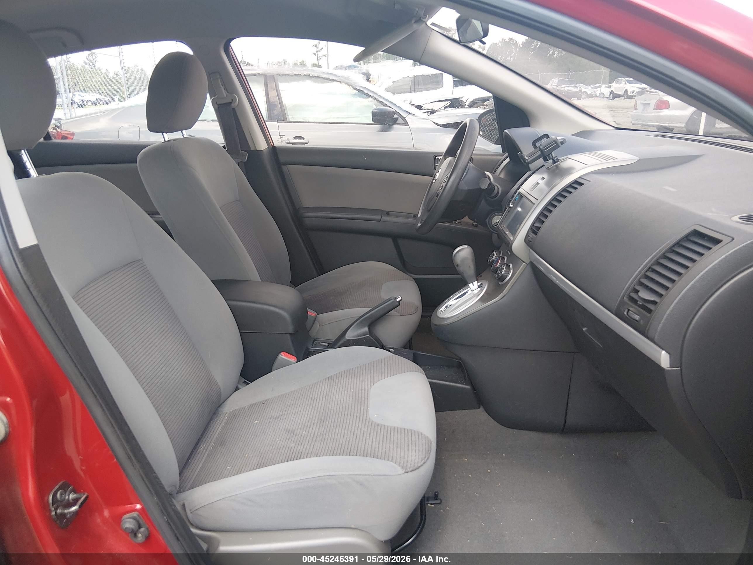 2012 Nissan Sentra 2.0 S Red vin: 3N1AB6AP2CL629427