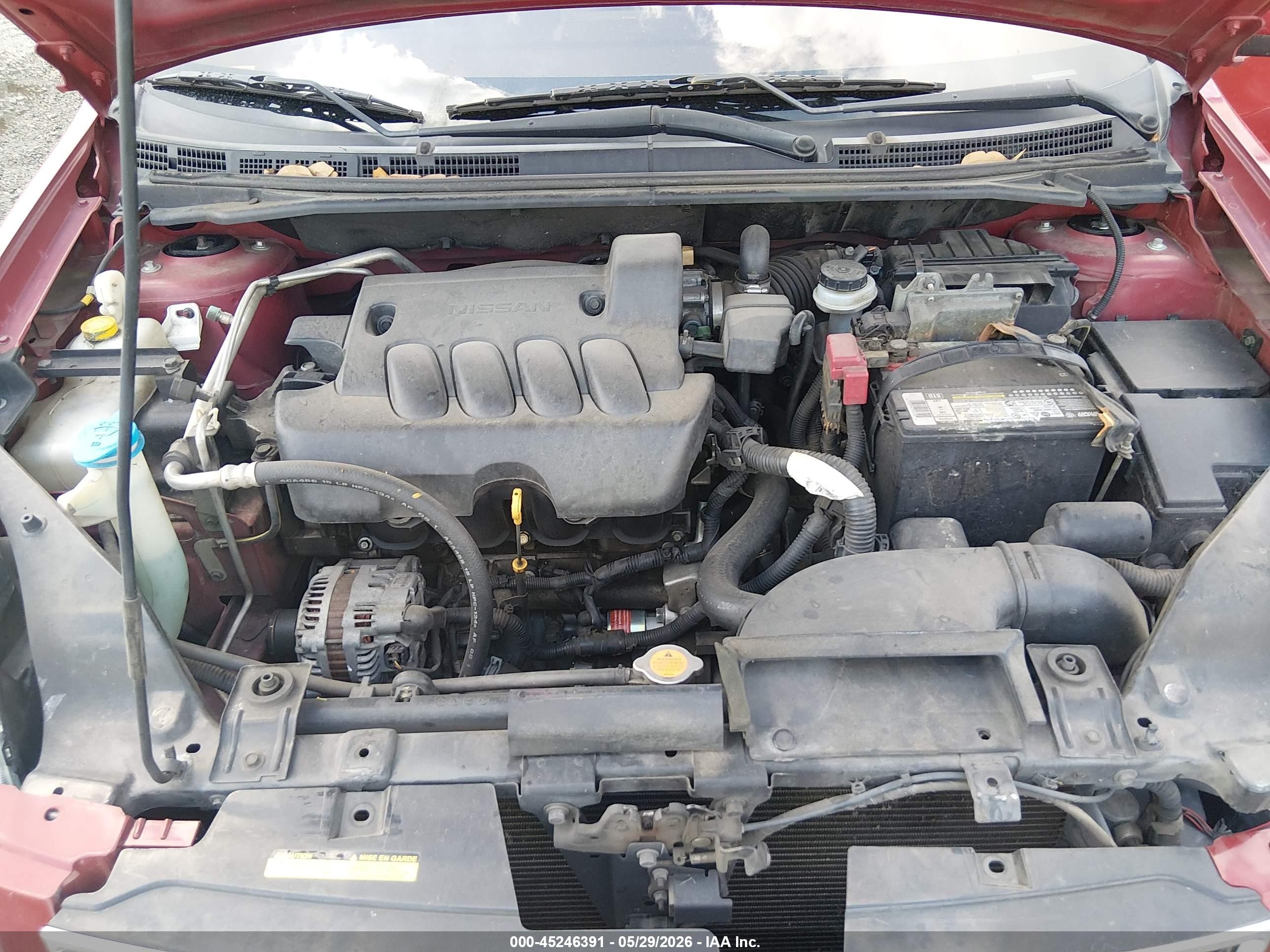 2012 Nissan Sentra 2.0 S Red vin: 3N1AB6AP2CL629427