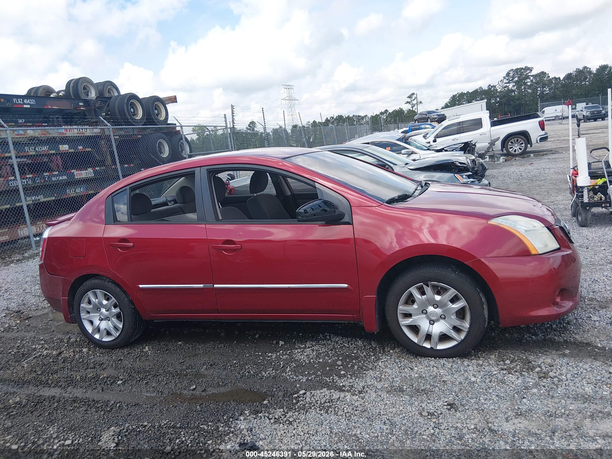 2012 Nissan Sentra 2.0 S Red vin: 3N1AB6AP2CL629427