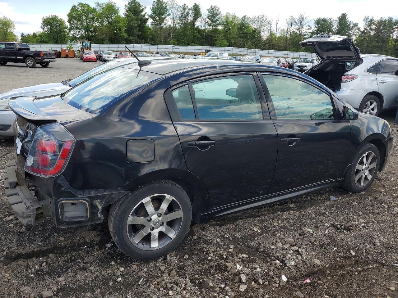 2012 Nissan Sentra 2.0 Black vin: 3N1AB6AP2CL690728