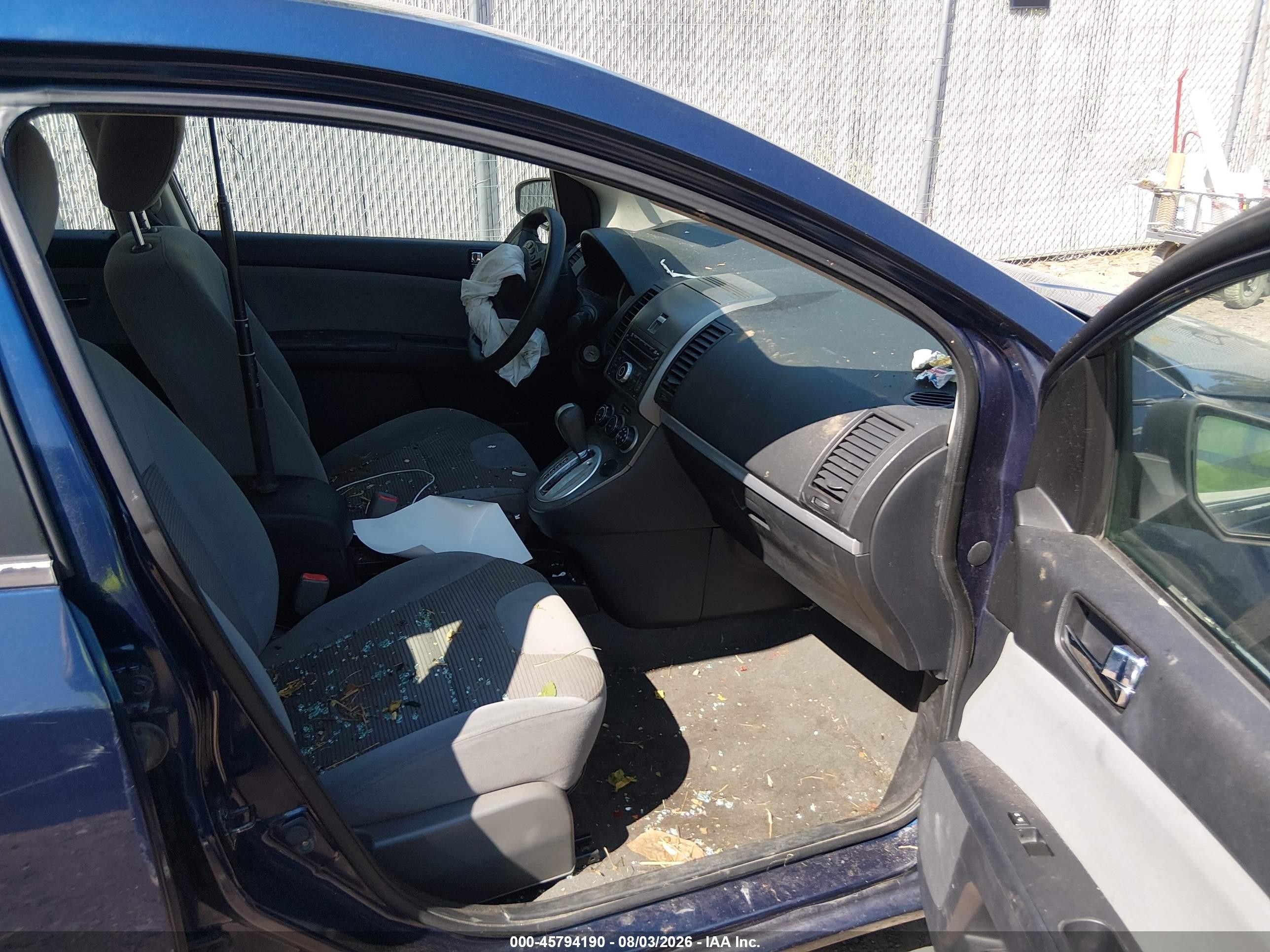 2012 Nissan Sentra 2.0 S Blue vin: 3N1AB6AP2CL705602