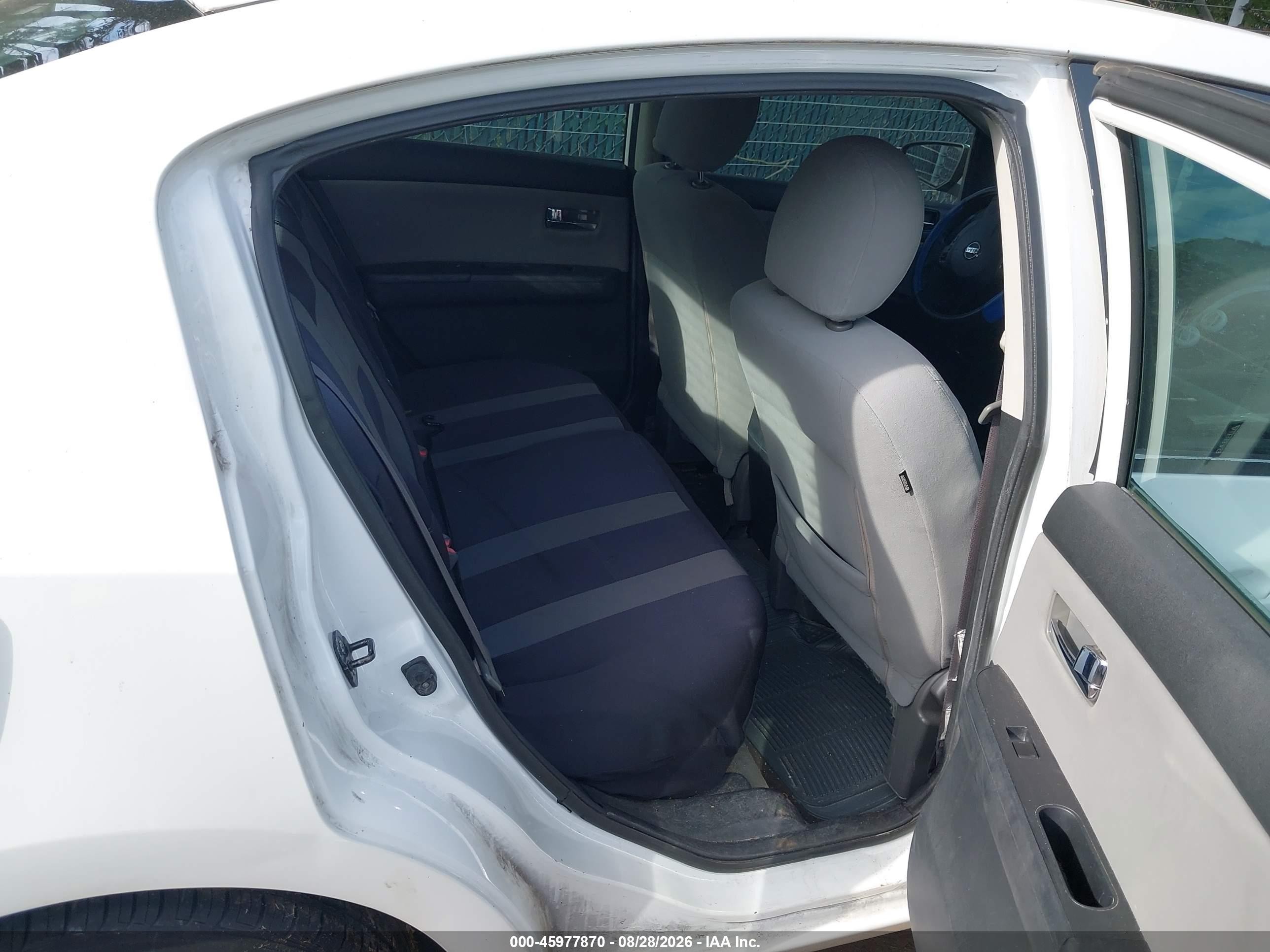 2012 Nissan Sentra 2.0/2.0s/sr/2.0sl White vin: 3N1AB6AP2CL708693