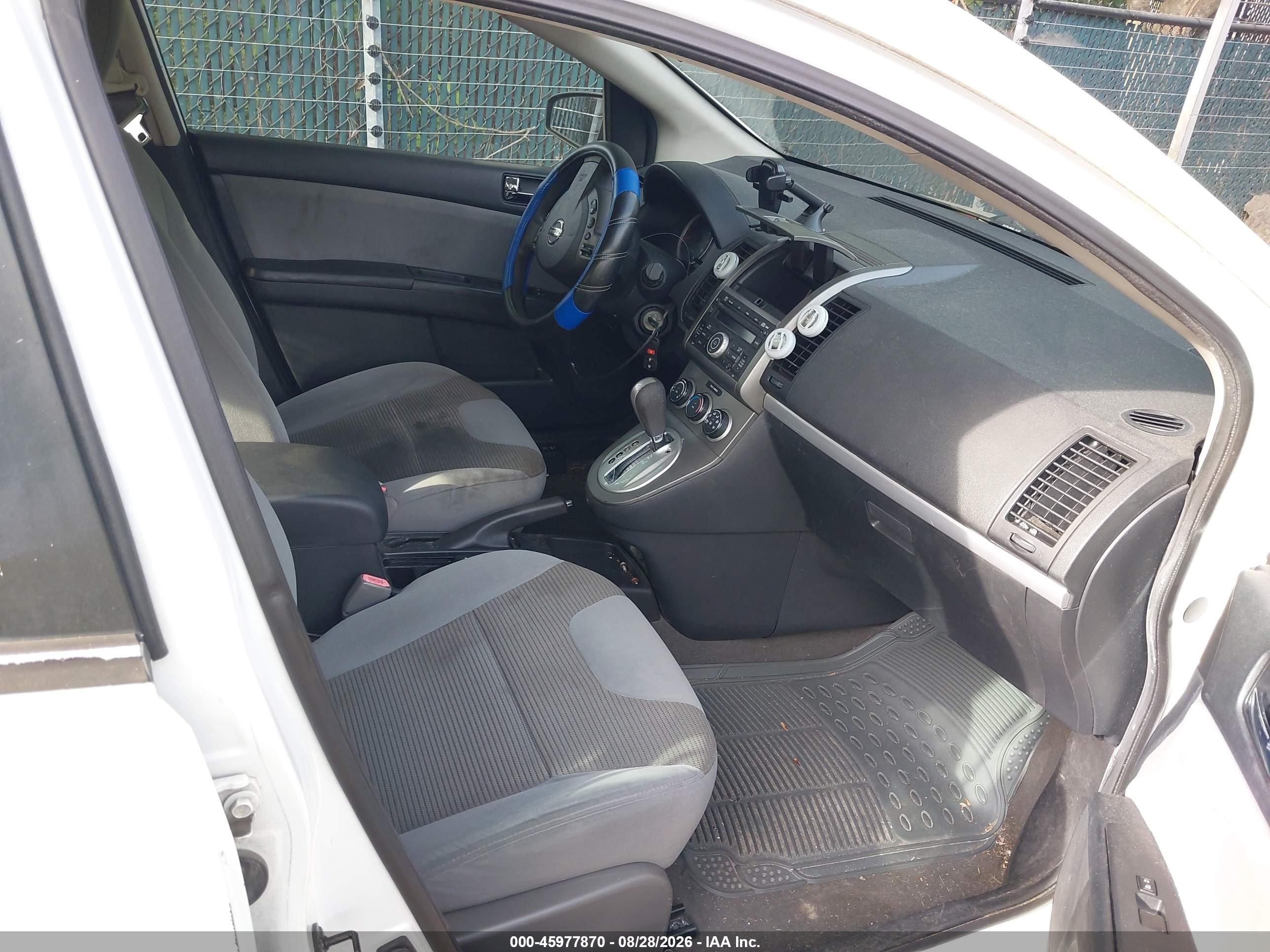 2012 Nissan Sentra 2.0/2.0s/sr/2.0sl White vin: 3N1AB6AP2CL708693