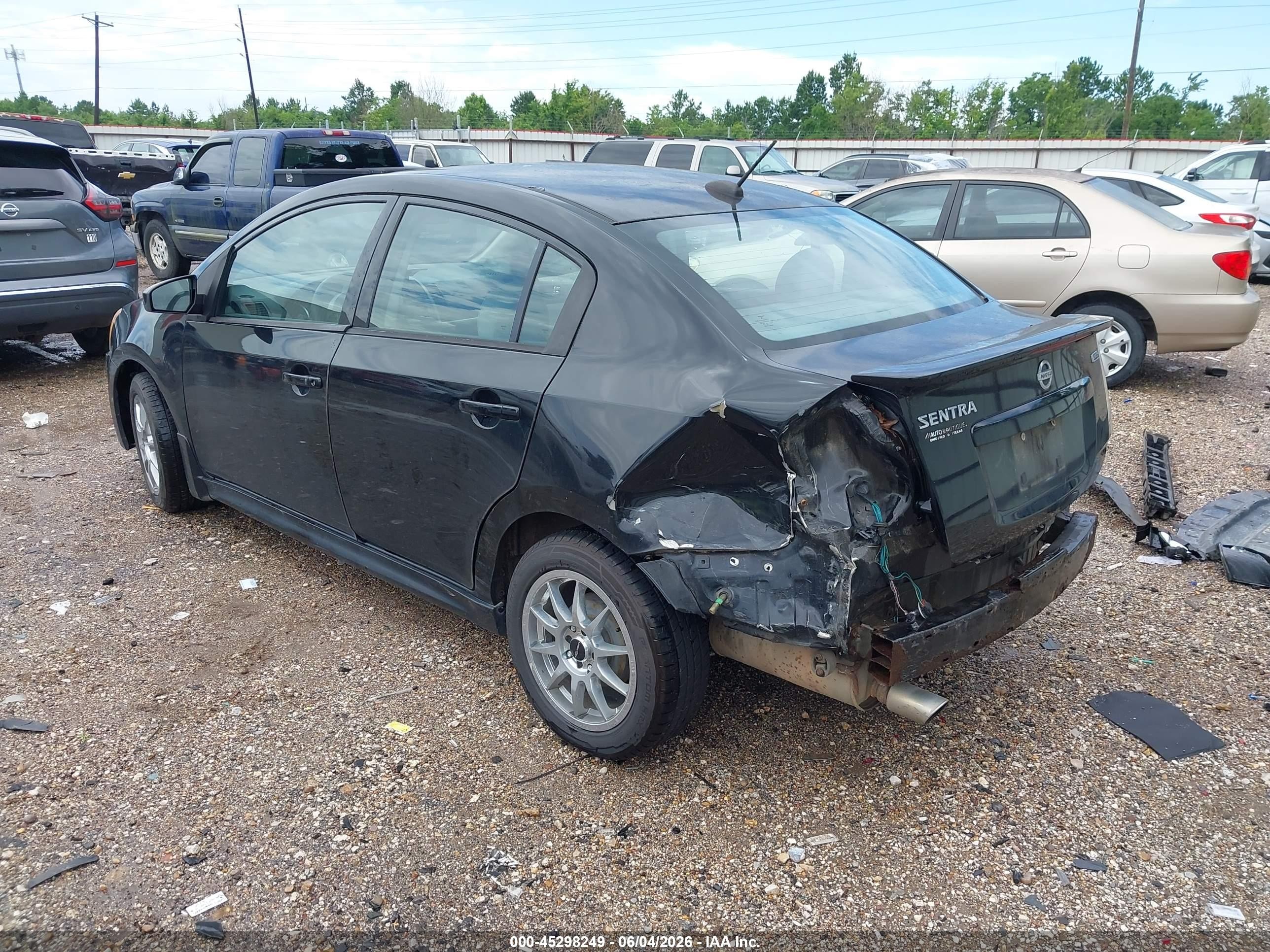 2012 Nissan Sentra 2.0 Sr Black vin: 3N1AB6AP2CL709312