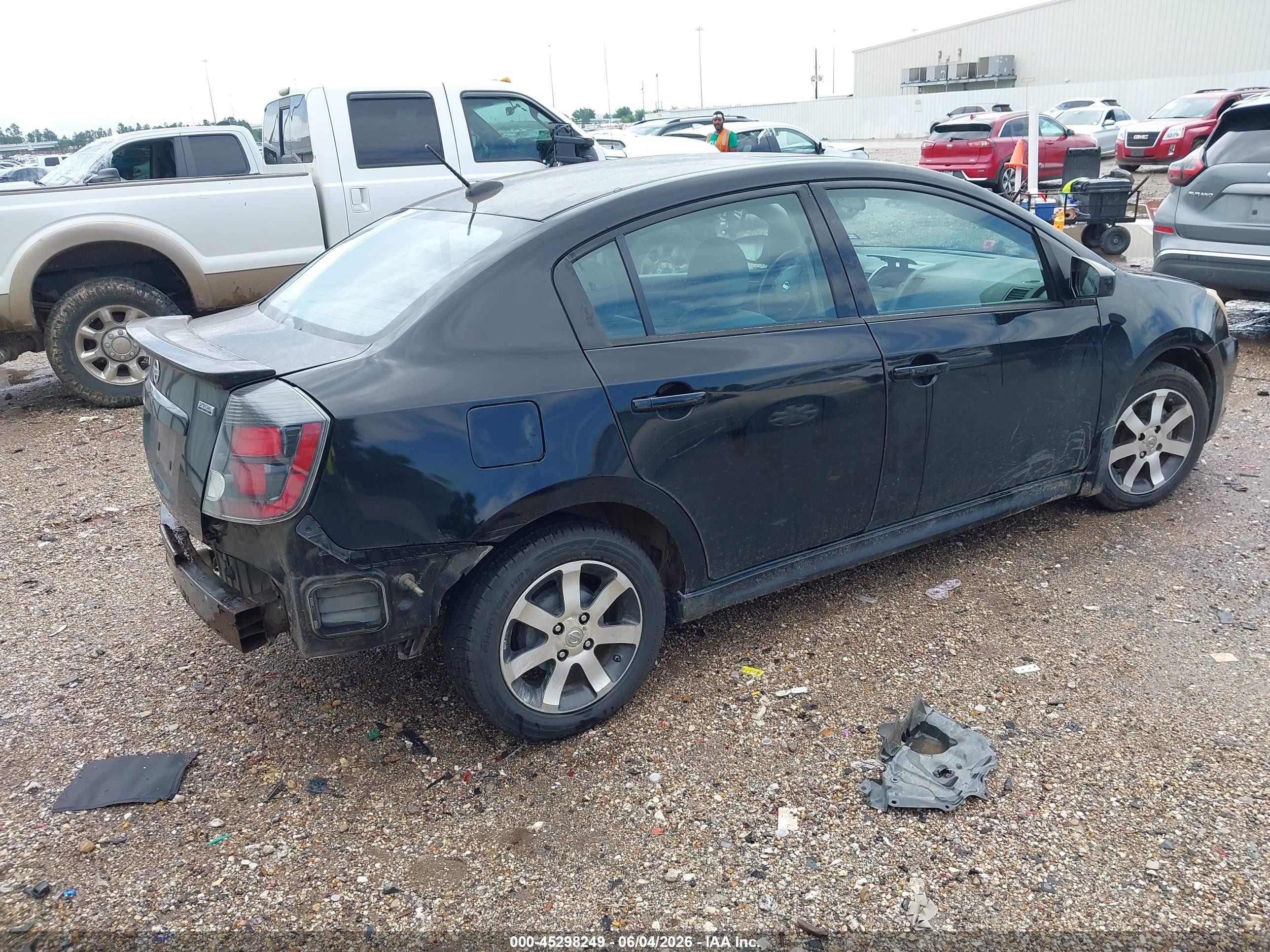 2012 Nissan Sentra 2.0 Sr Black vin: 3N1AB6AP2CL709312