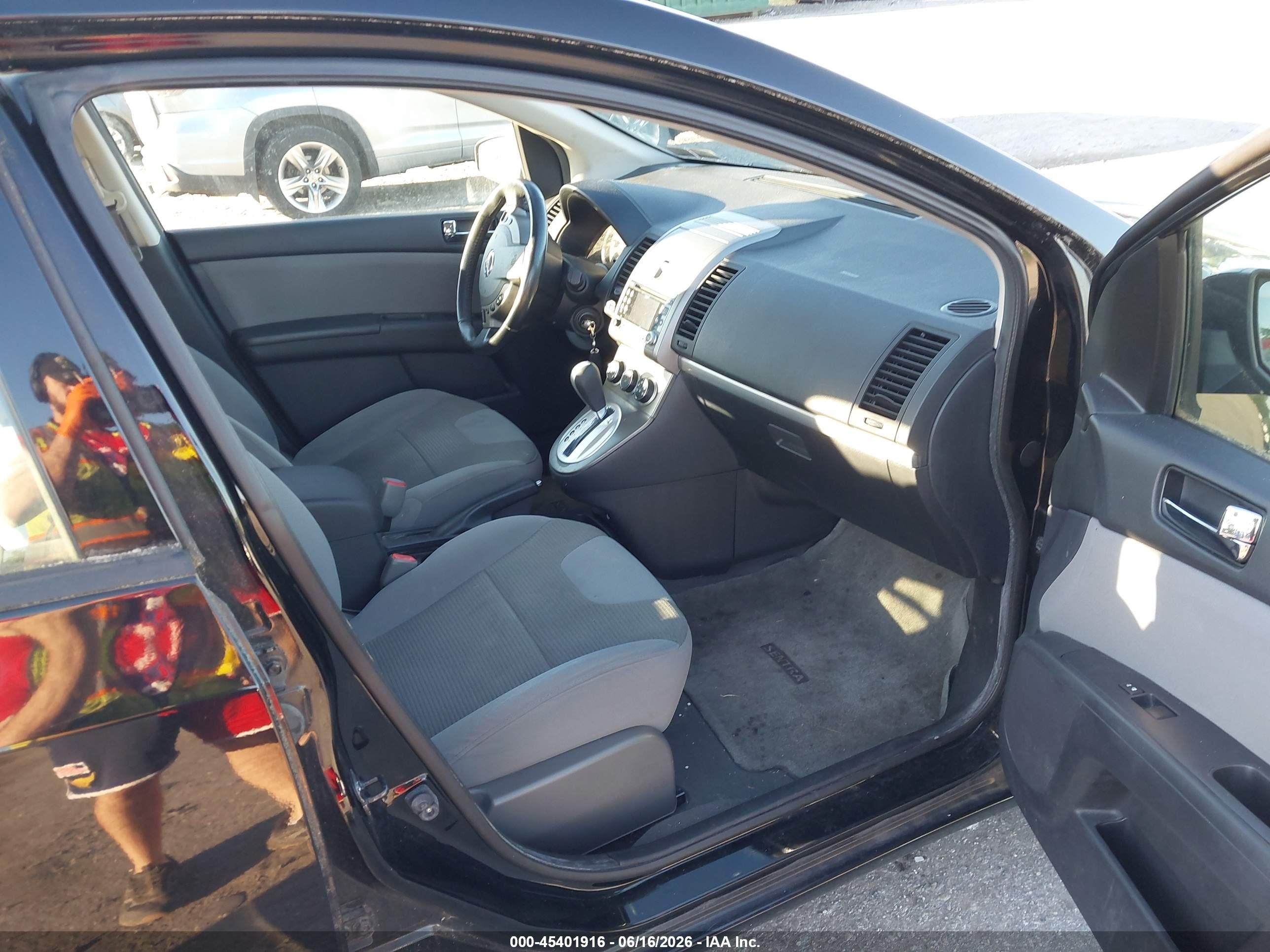 2012 Nissan Sentra 2.0 Sl Черный vin: 3N1AB6AP2CL720097