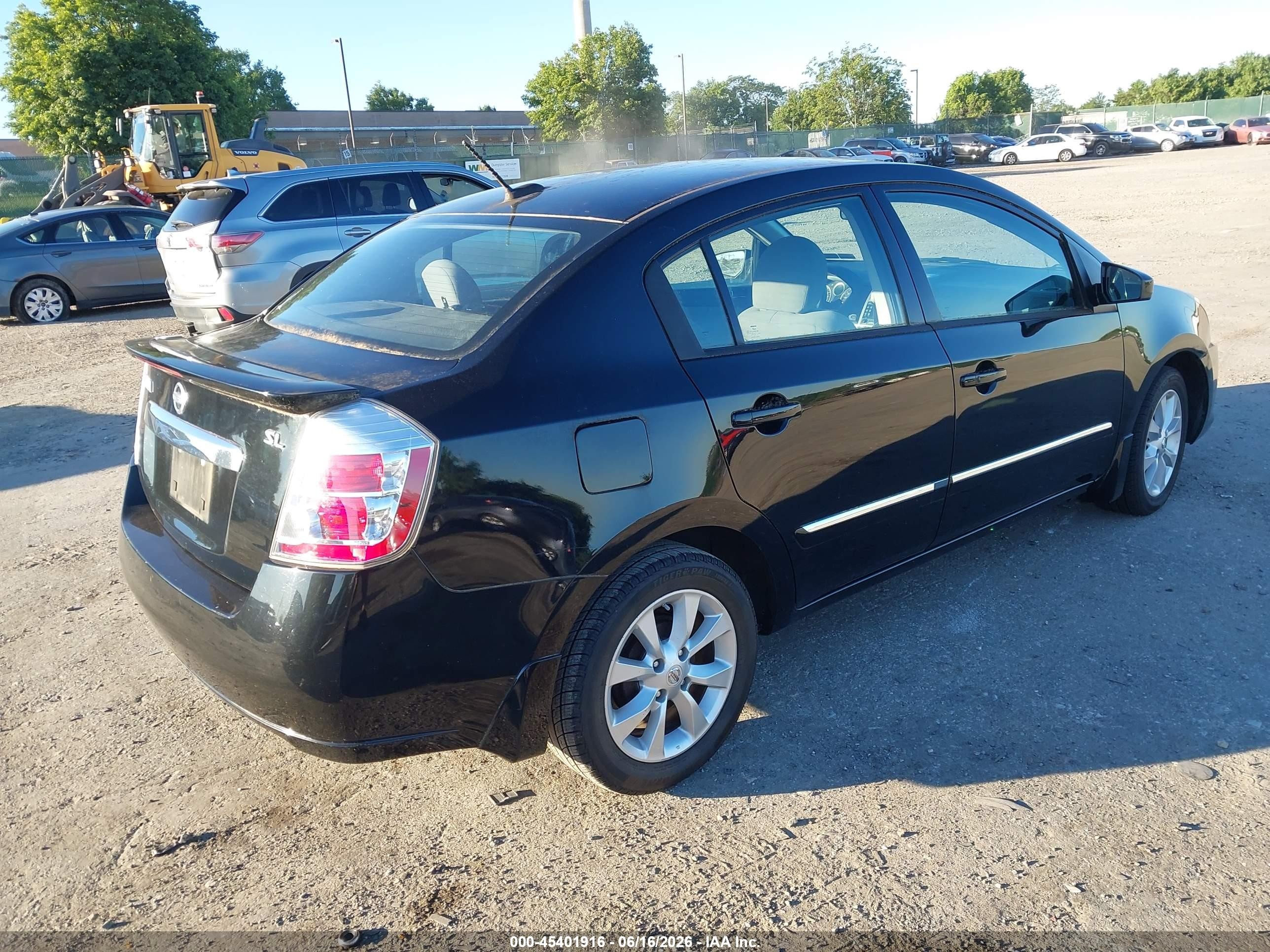 2012 Nissan Sentra 2.0 Sl Черный vin: 3N1AB6AP2CL720097