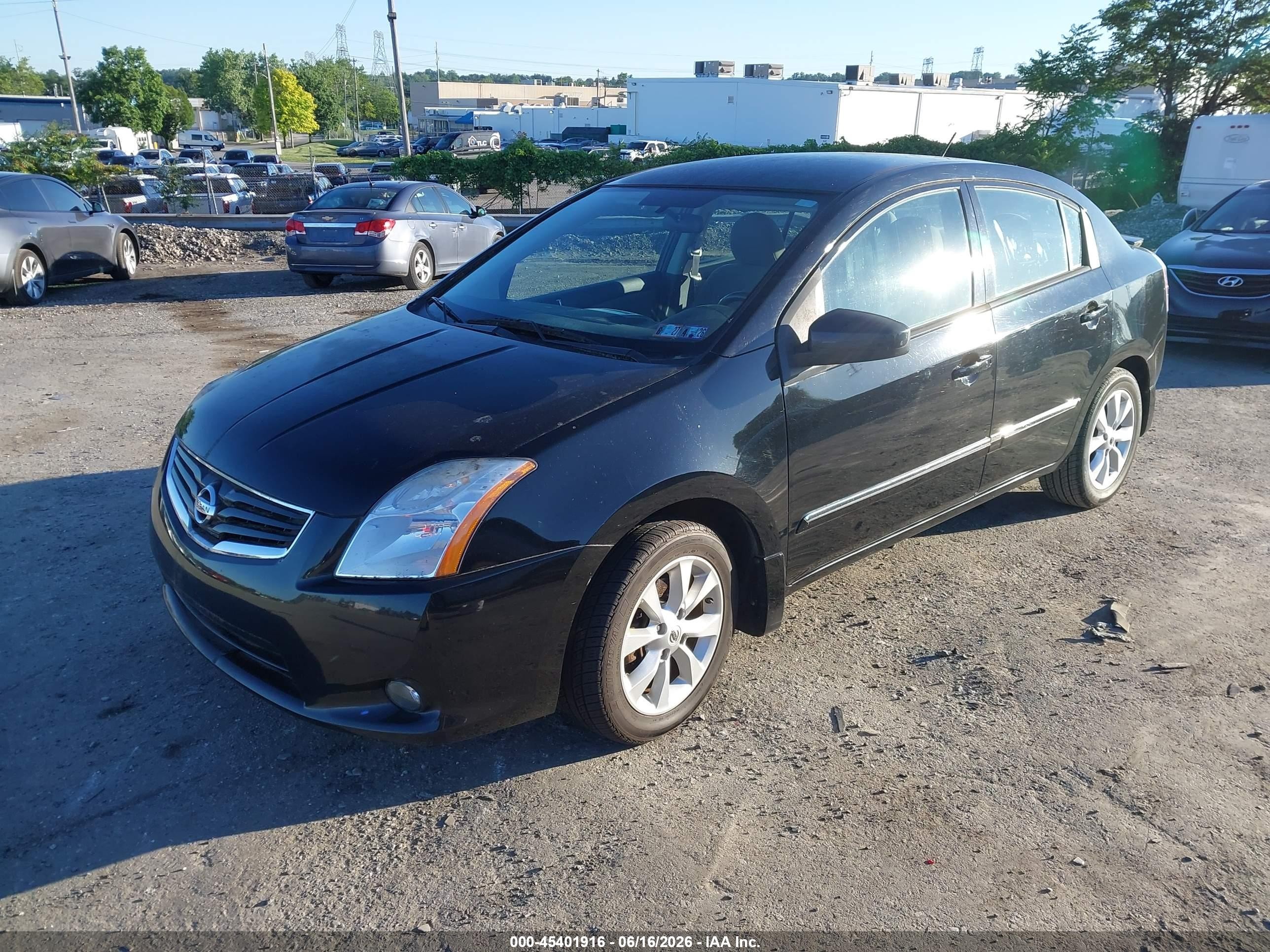 2012 Nissan Sentra 2.0 Sl Черный vin: 3N1AB6AP2CL720097