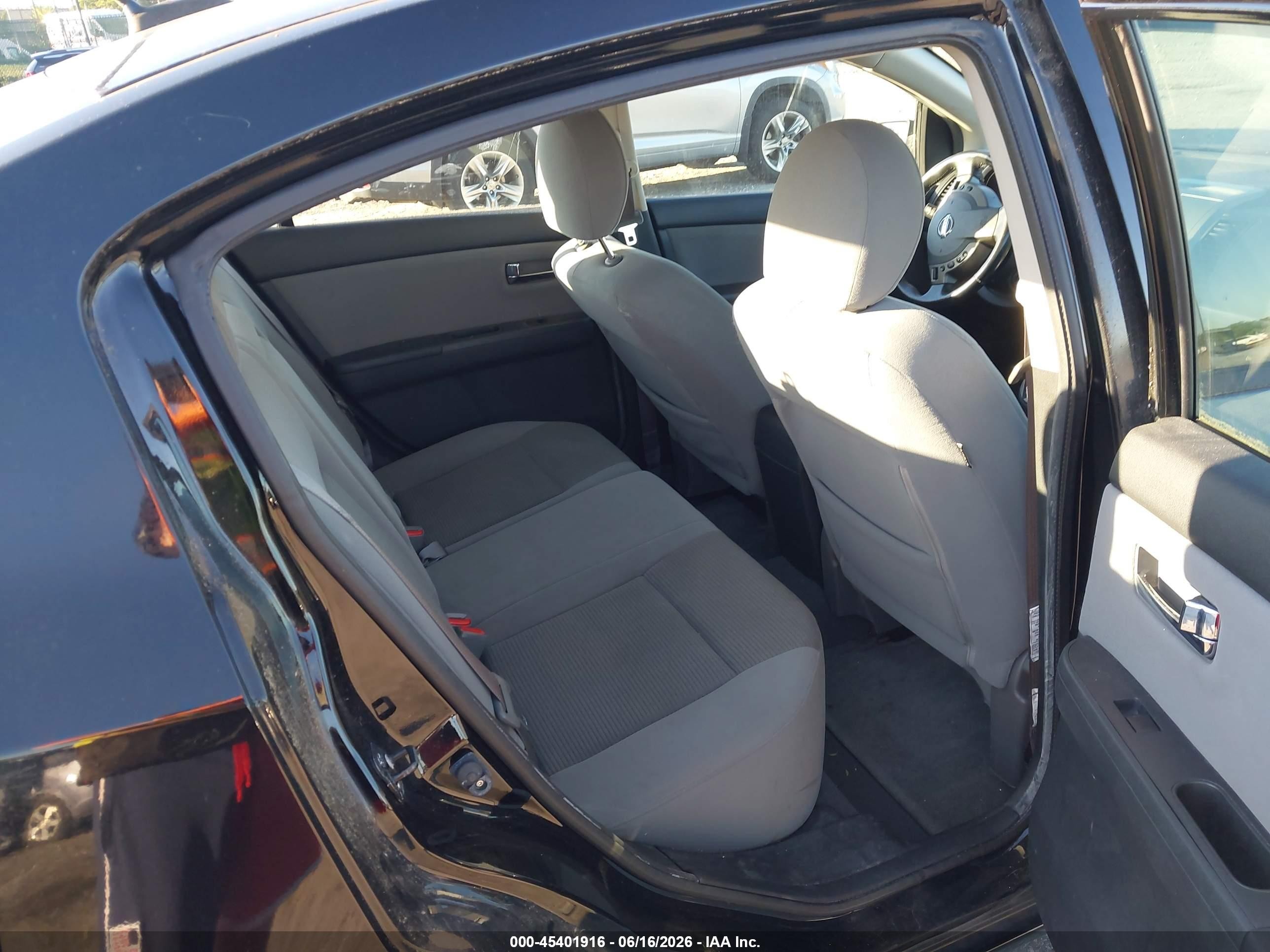 2012 Nissan Sentra 2.0 Sl Черный vin: 3N1AB6AP2CL720097