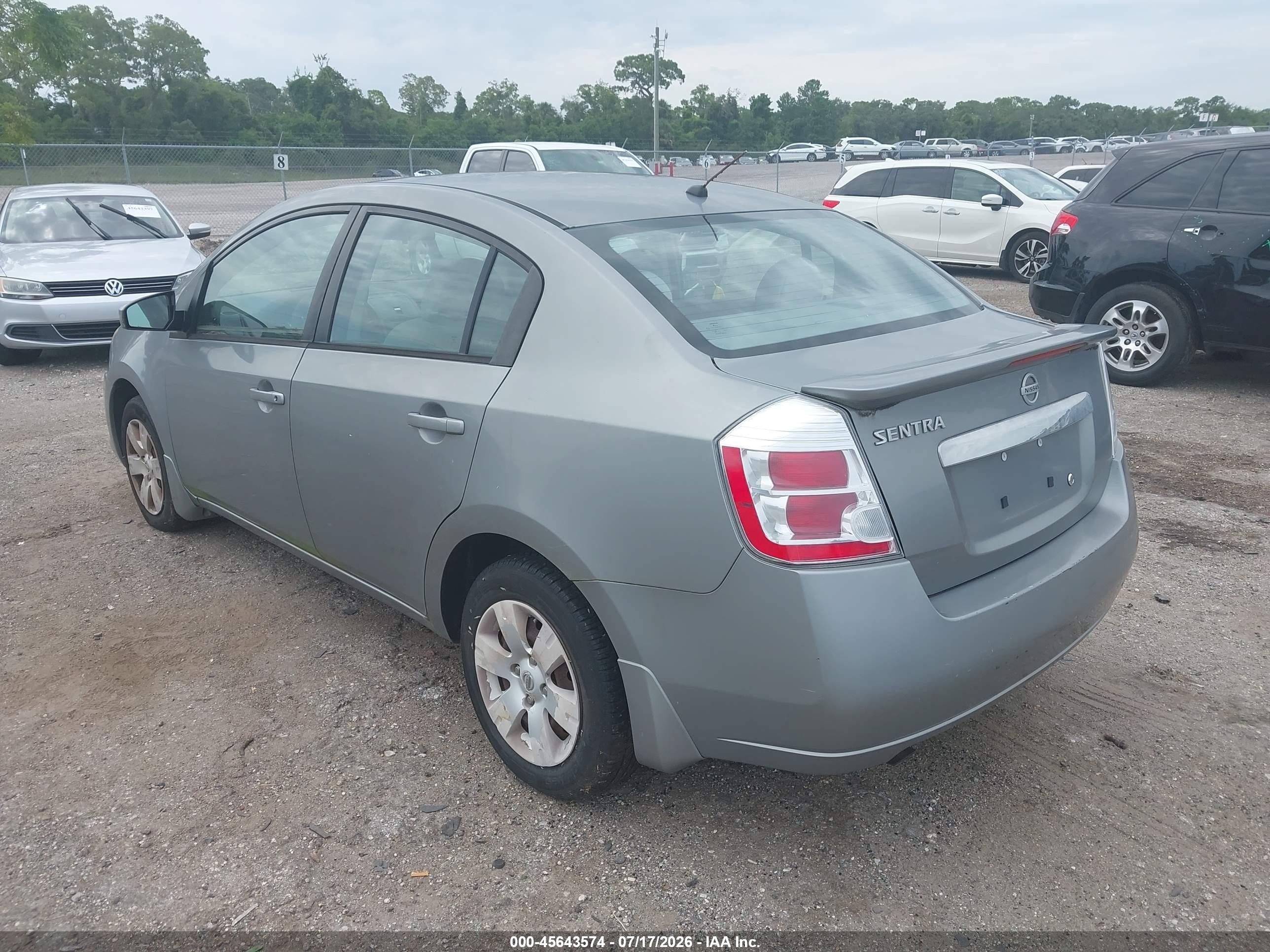 2012 Nissan Sentra 2.0 Gray vin: 3N1AB6AP2CL729222