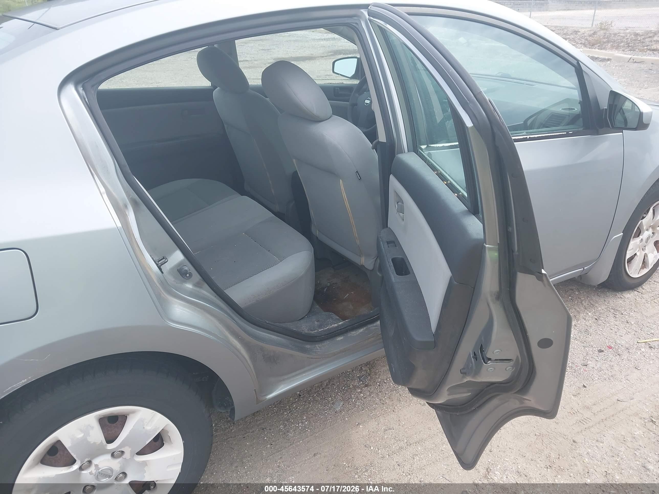 2012 Nissan Sentra 2.0 Gray vin: 3N1AB6AP2CL729222