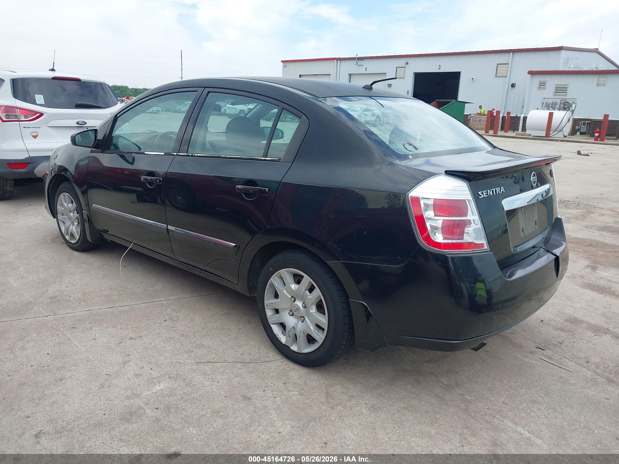 2012 Nissan Sentra 2.0 S Black vin: 3N1AB6AP2CL746909