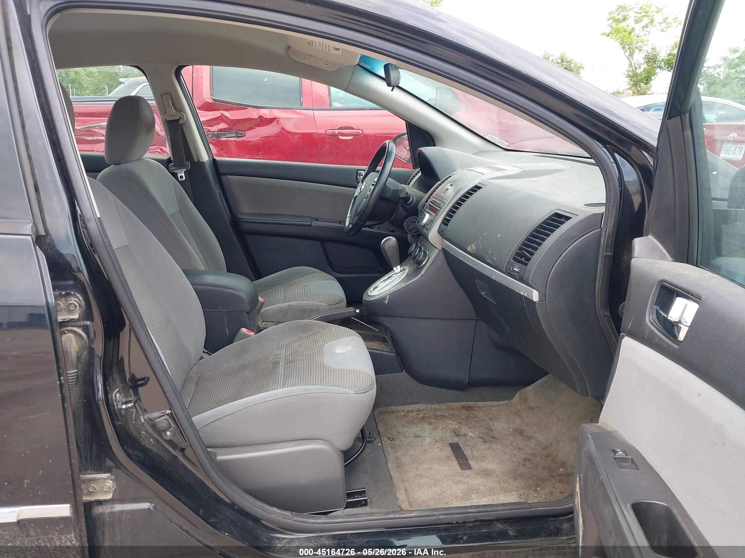 2012 Nissan Sentra 2.0 S Black vin: 3N1AB6AP2CL746909