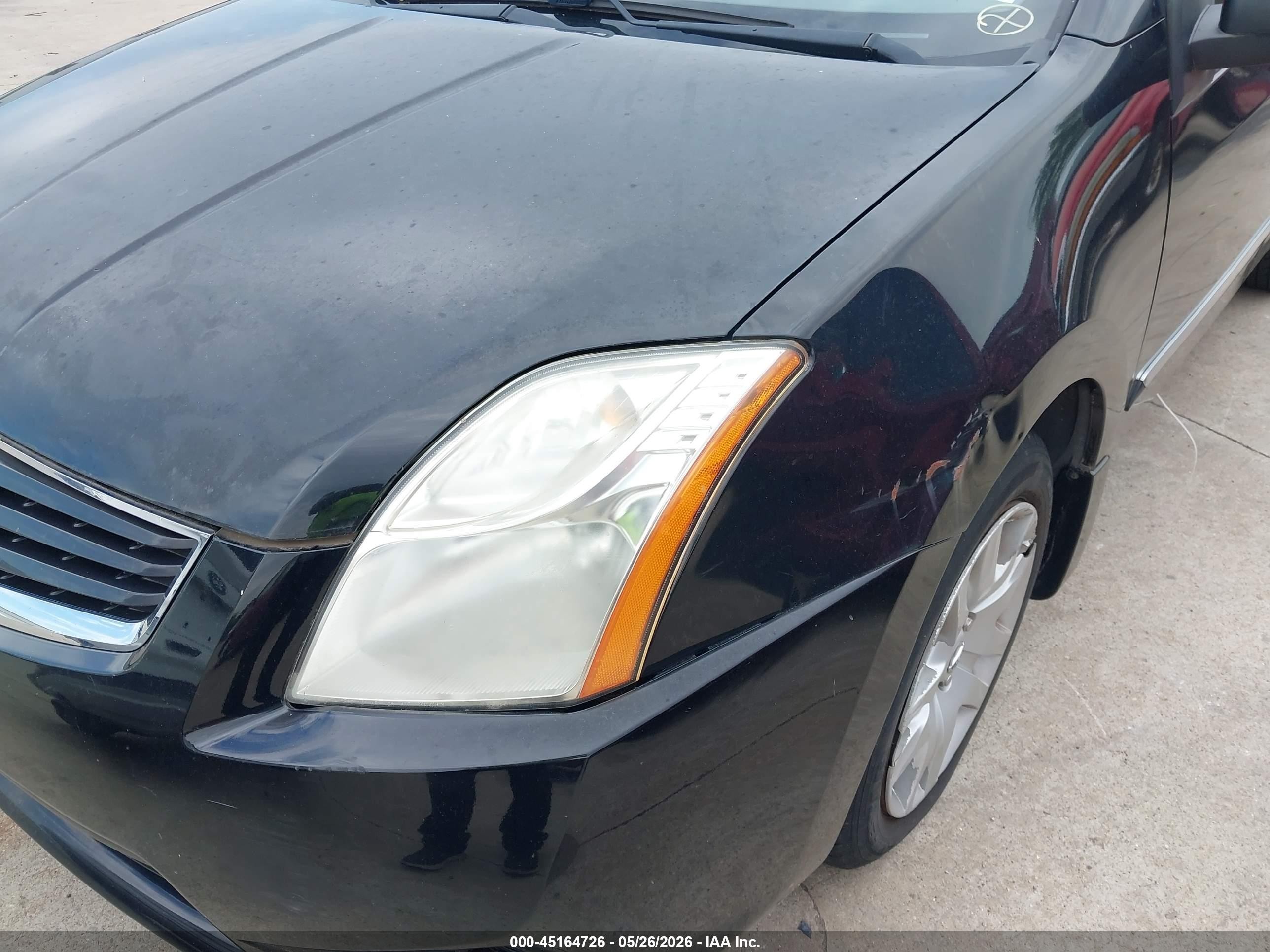 2012 Nissan Sentra 2.0 S Black vin: 3N1AB6AP2CL746909
