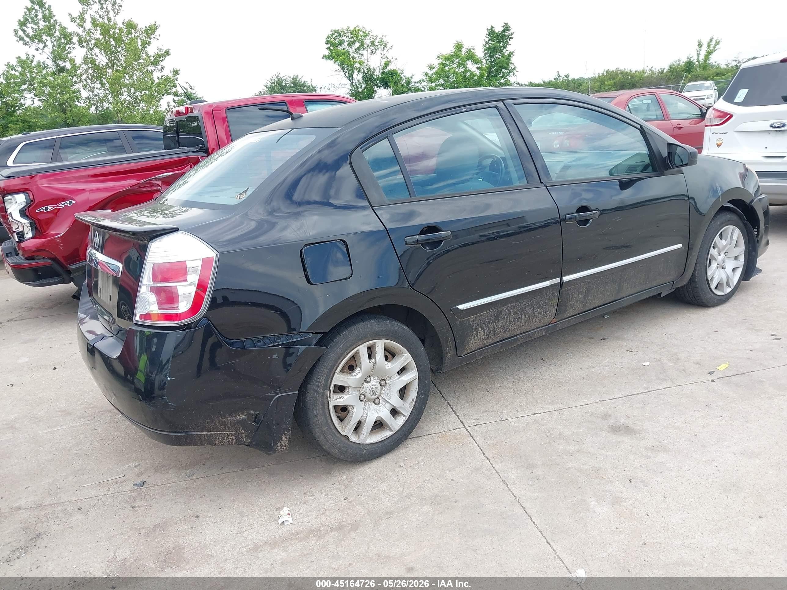 2012 Nissan Sentra 2.0 S Black vin: 3N1AB6AP2CL746909