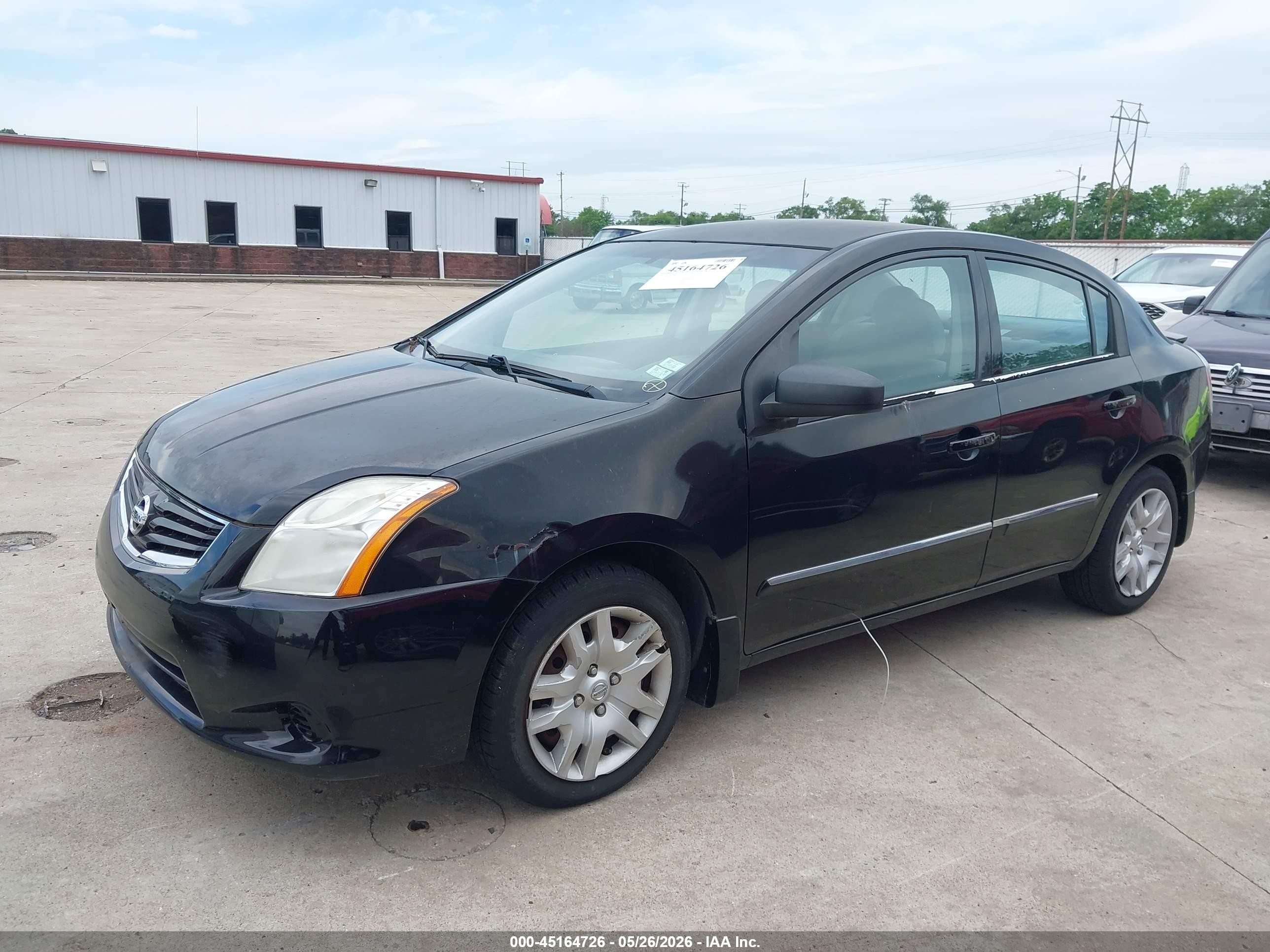 2012 Nissan Sentra 2.0 S Black vin: 3N1AB6AP2CL746909