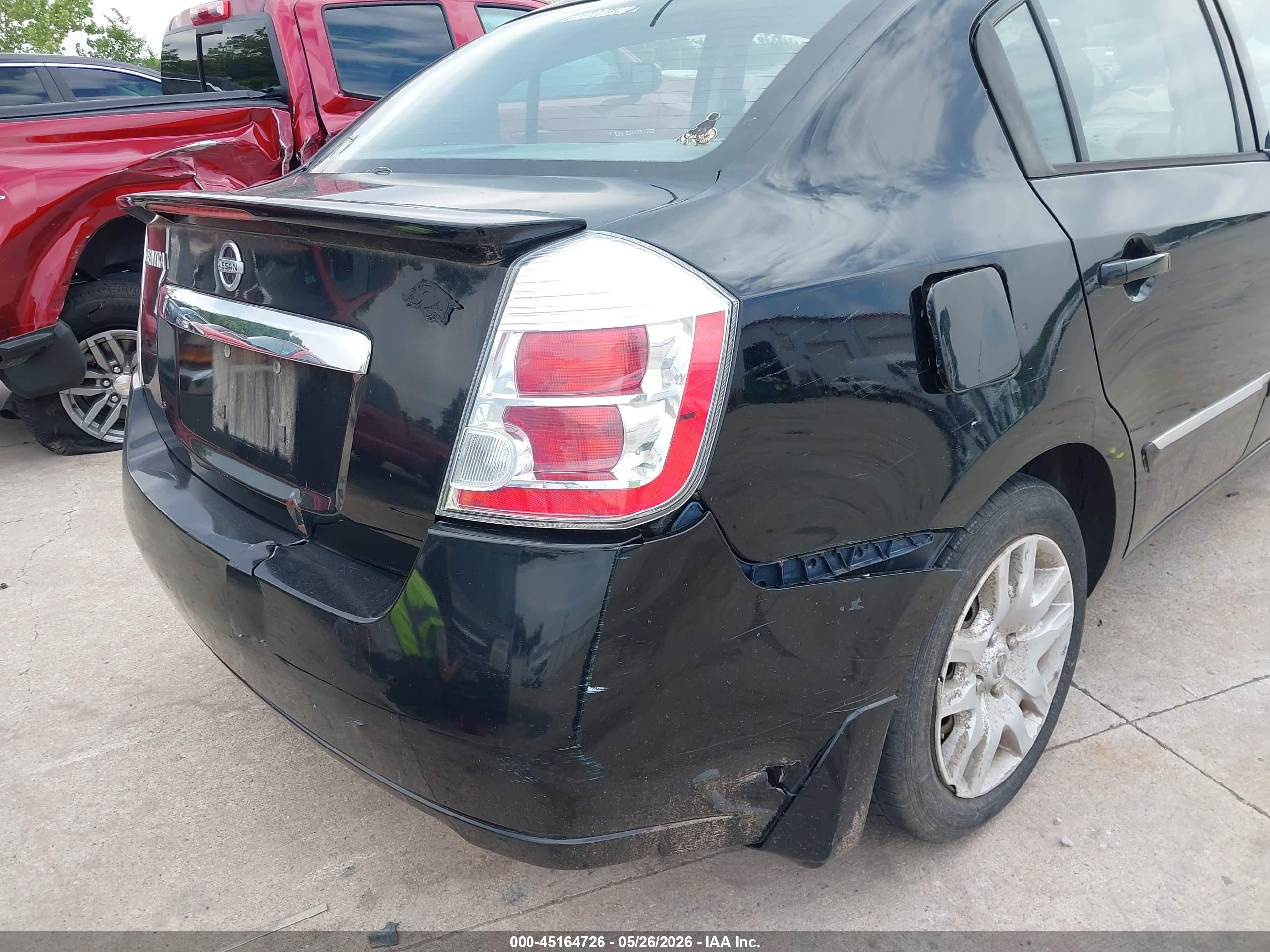 2012 Nissan Sentra 2.0 S Black vin: 3N1AB6AP2CL746909