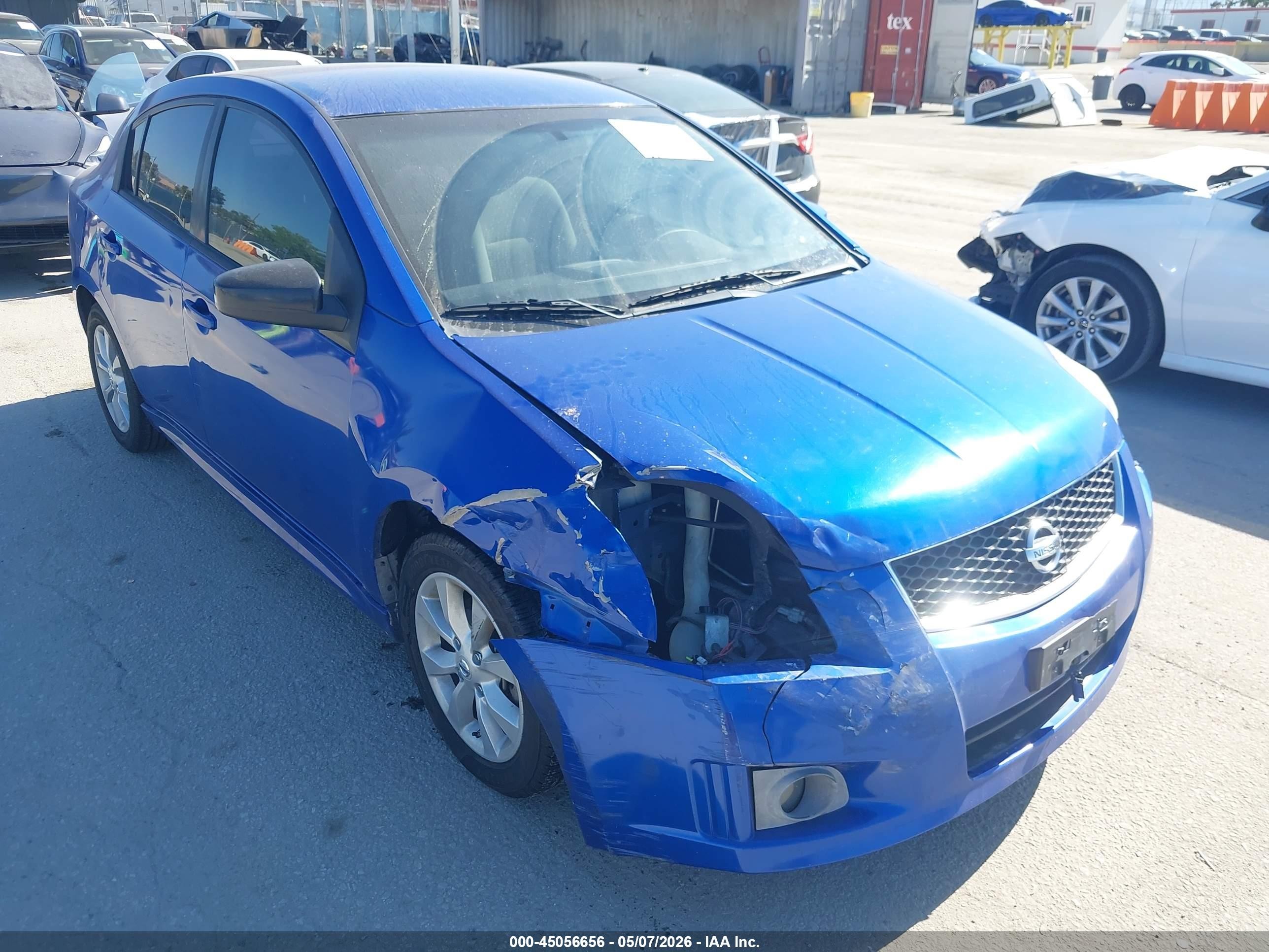 2012 Nissan Sentra 2.0 Sr Blue vin: 3N1AB6AP2CL761278