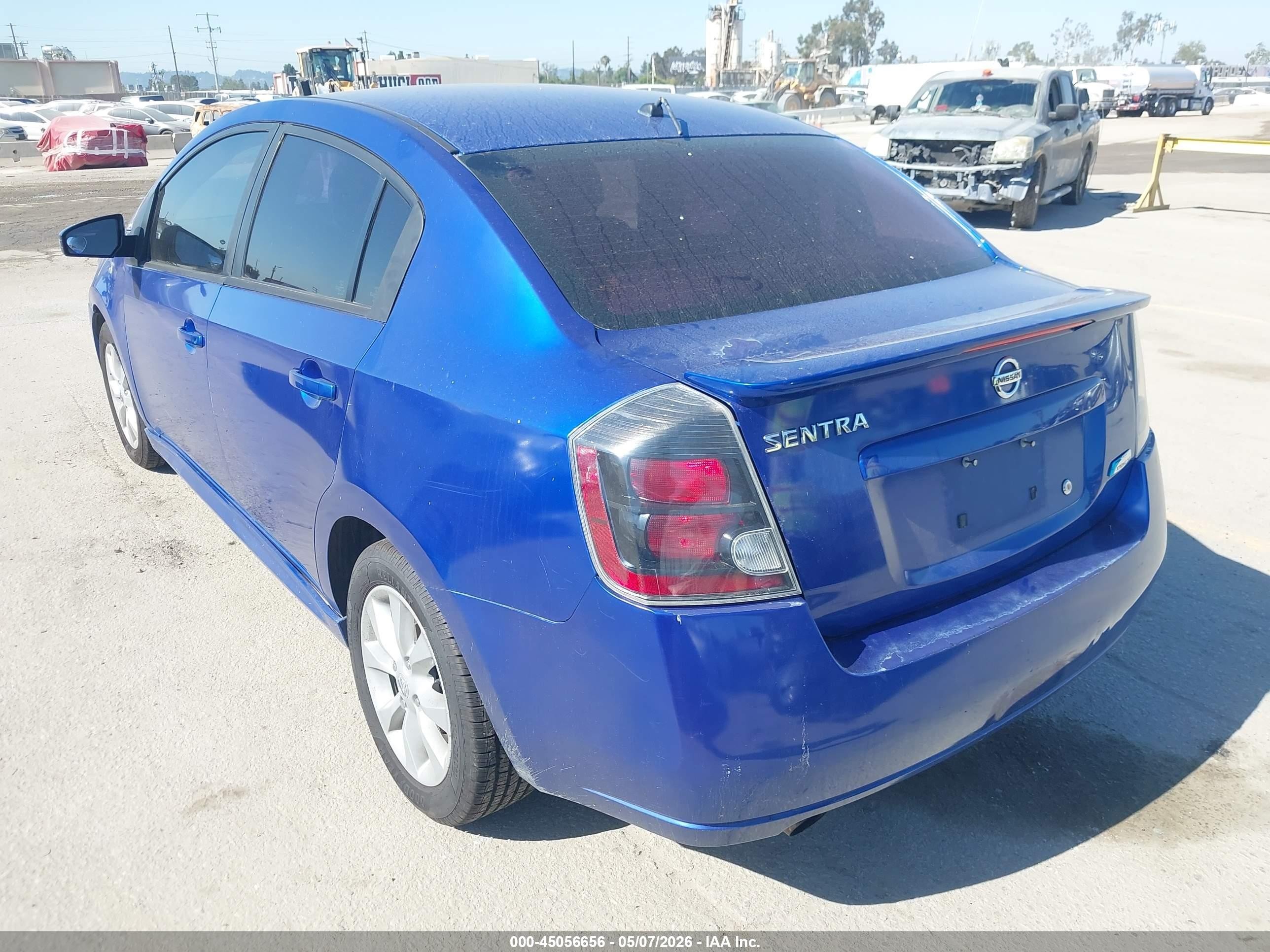 2012 Nissan Sentra 2.0 Sr Blue vin: 3N1AB6AP2CL761278