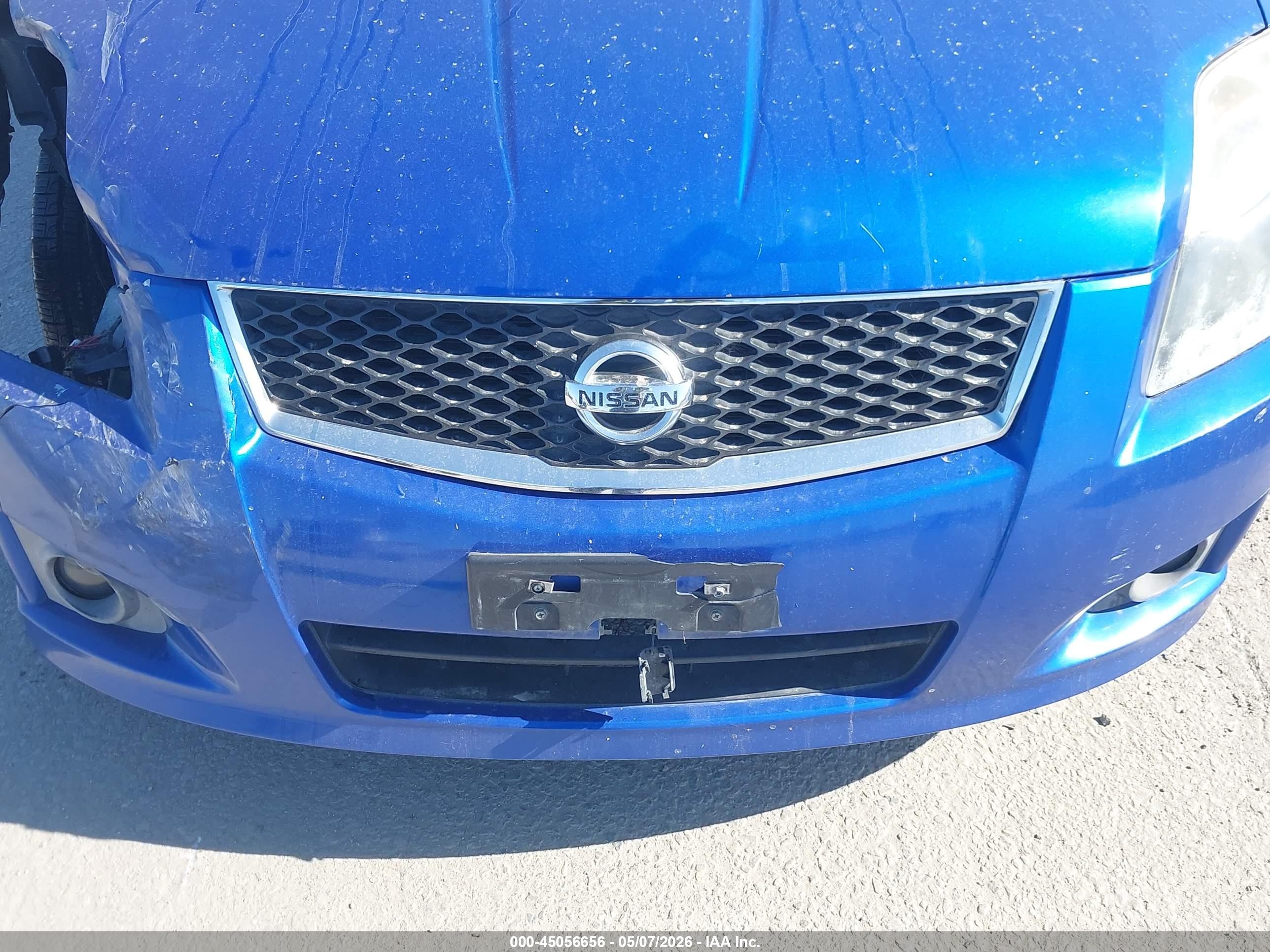 2012 Nissan Sentra 2.0 Sr Blue vin: 3N1AB6AP2CL761278