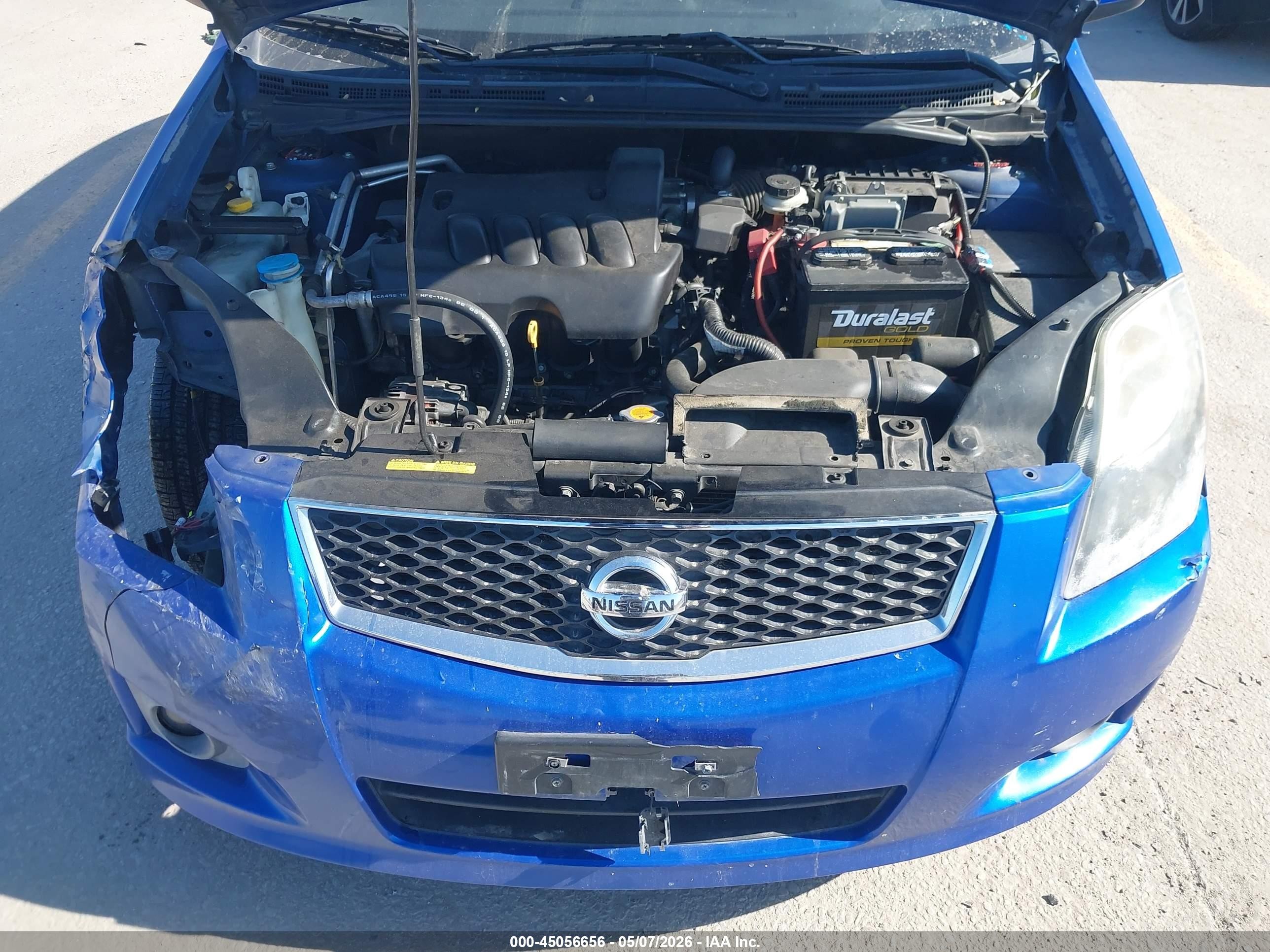 2012 Nissan Sentra 2.0 Sr Blue vin: 3N1AB6AP2CL761278
