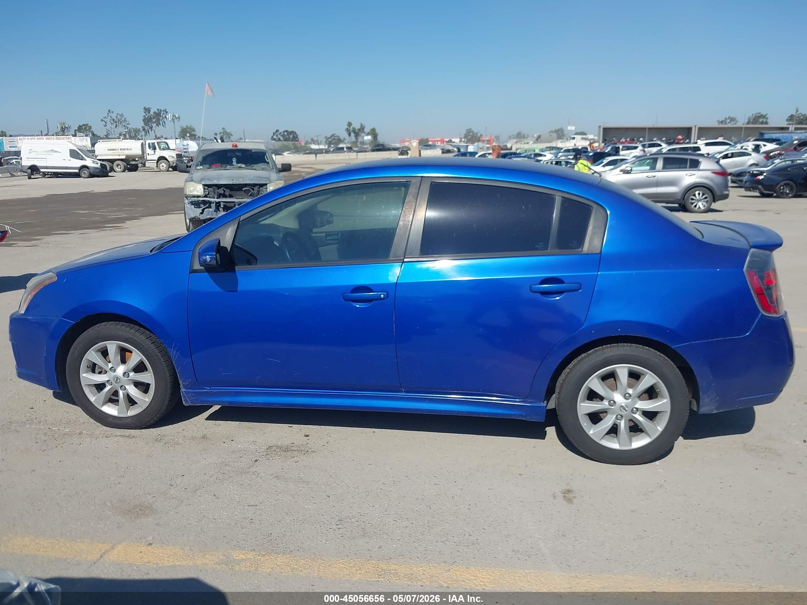 2012 Nissan Sentra 2.0 Sr Blue vin: 3N1AB6AP2CL761278