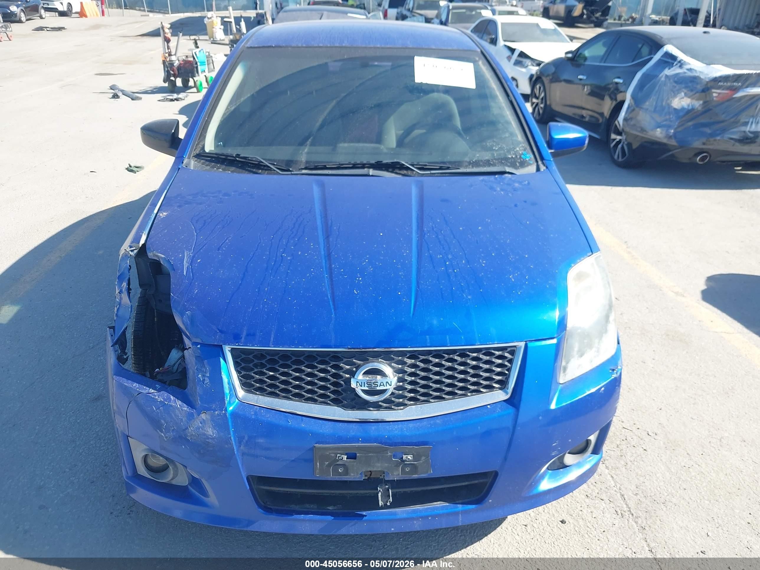 2012 Nissan Sentra 2.0 Sr Blue vin: 3N1AB6AP2CL761278