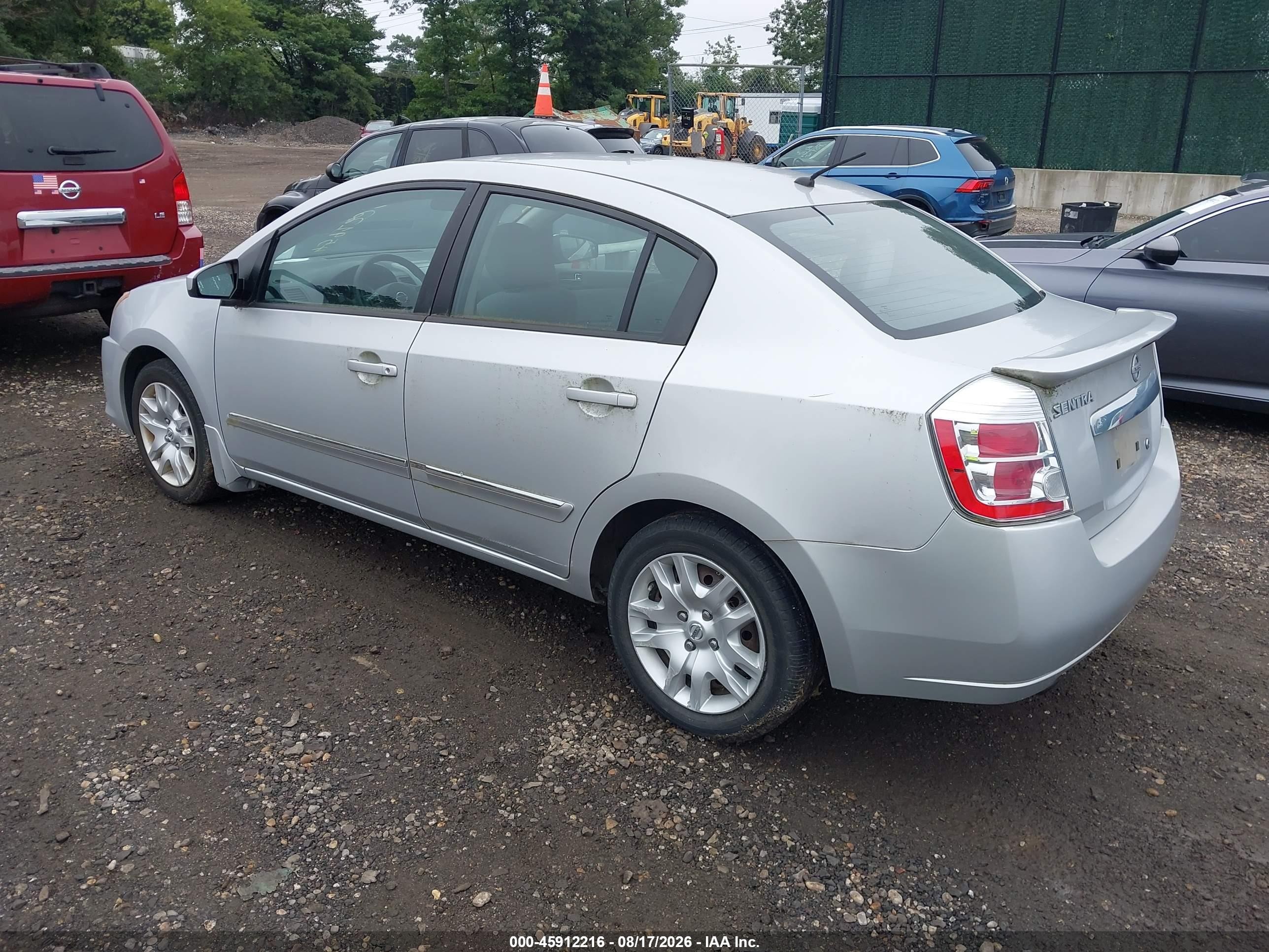 2012 Nissan Sentra 2.0 S Серебряный vin: 3N1AB6AP2CL770000