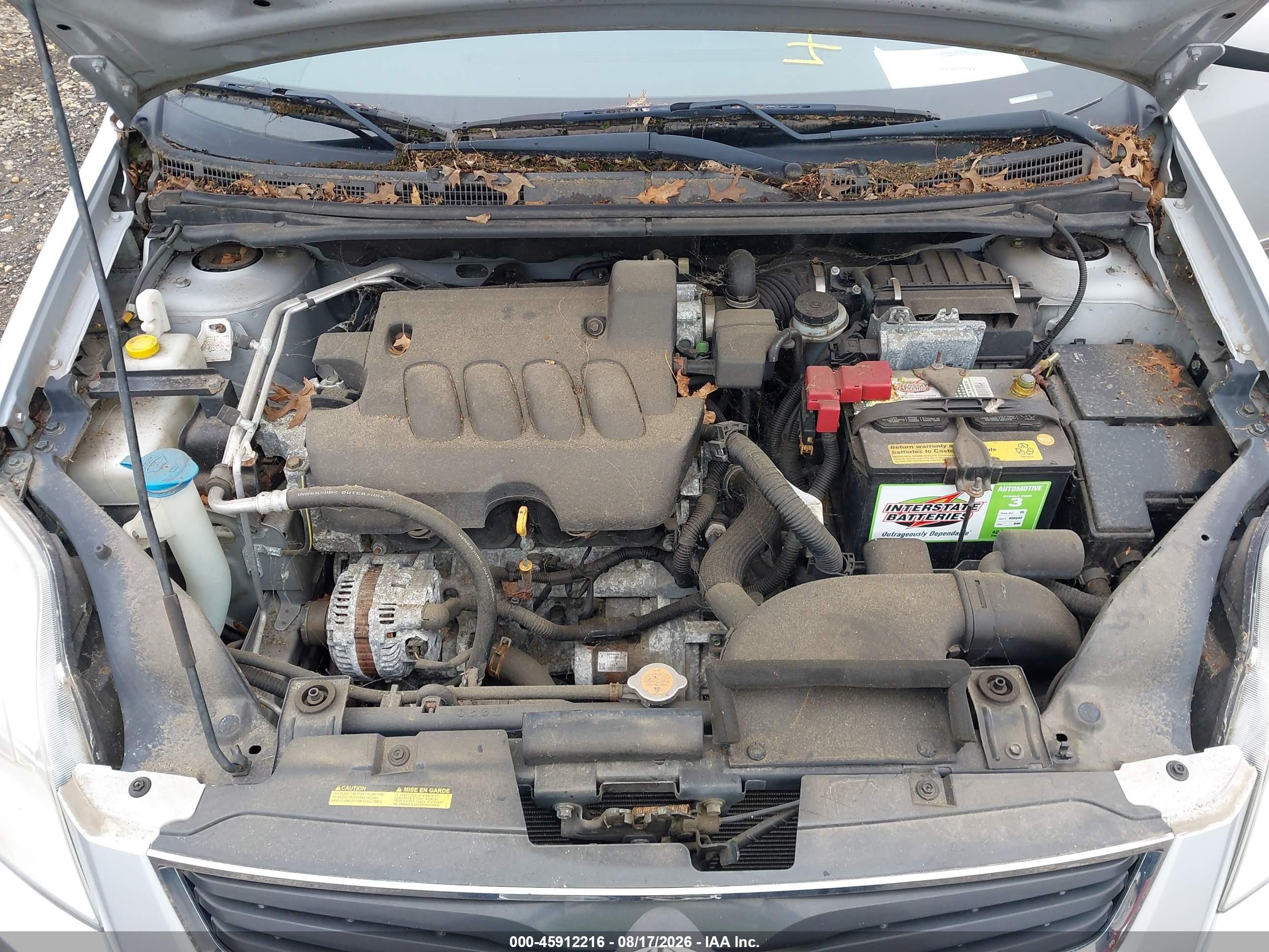 2012 Nissan Sentra 2.0 S Серебряный vin: 3N1AB6AP2CL770000