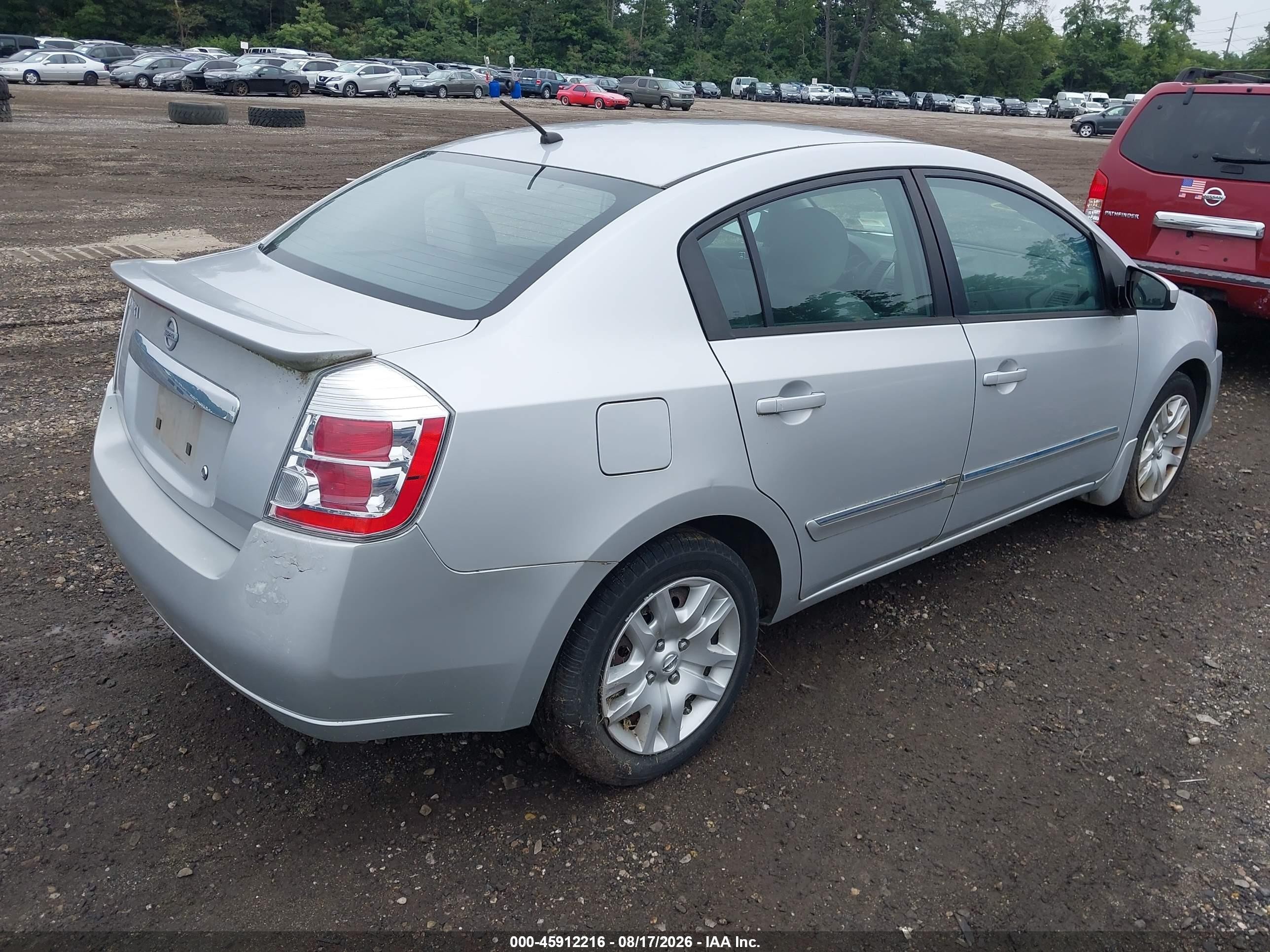 2012 Nissan Sentra 2.0 S Серебряный vin: 3N1AB6AP2CL770000