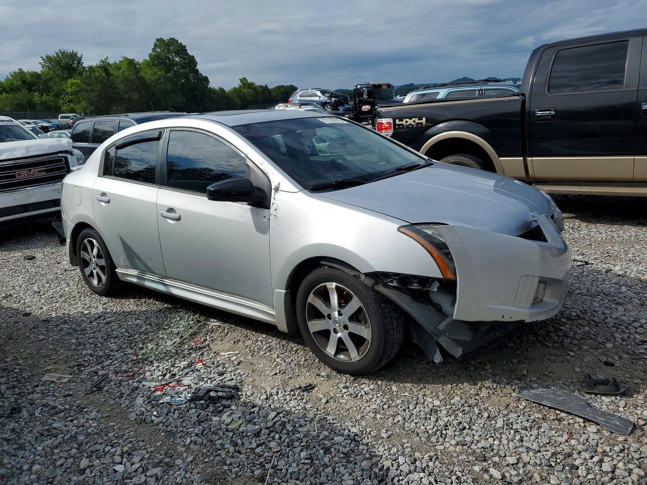 2012 Nissan Sentra Silver vin: 3N1AB6AP2CL780848