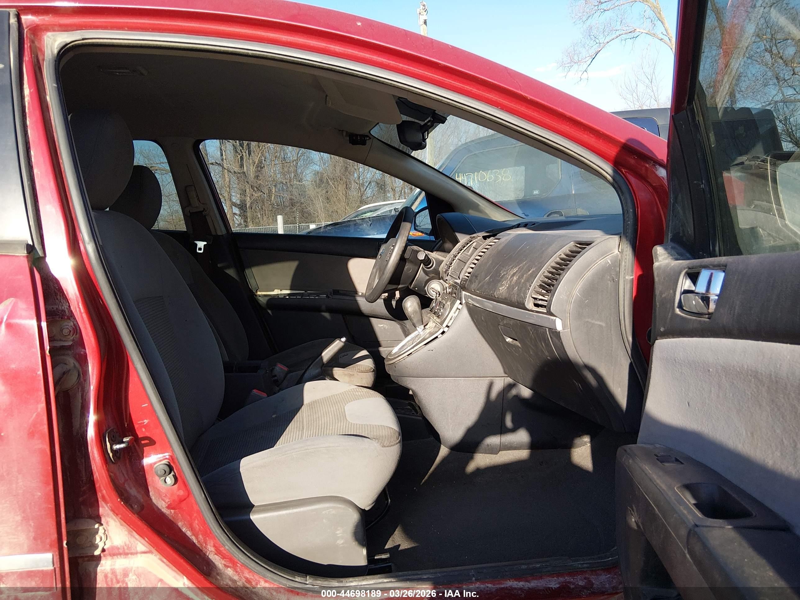 2012 Nissan Sentra 2.0 S Красный vin: 3N1AB6AP2CL785564