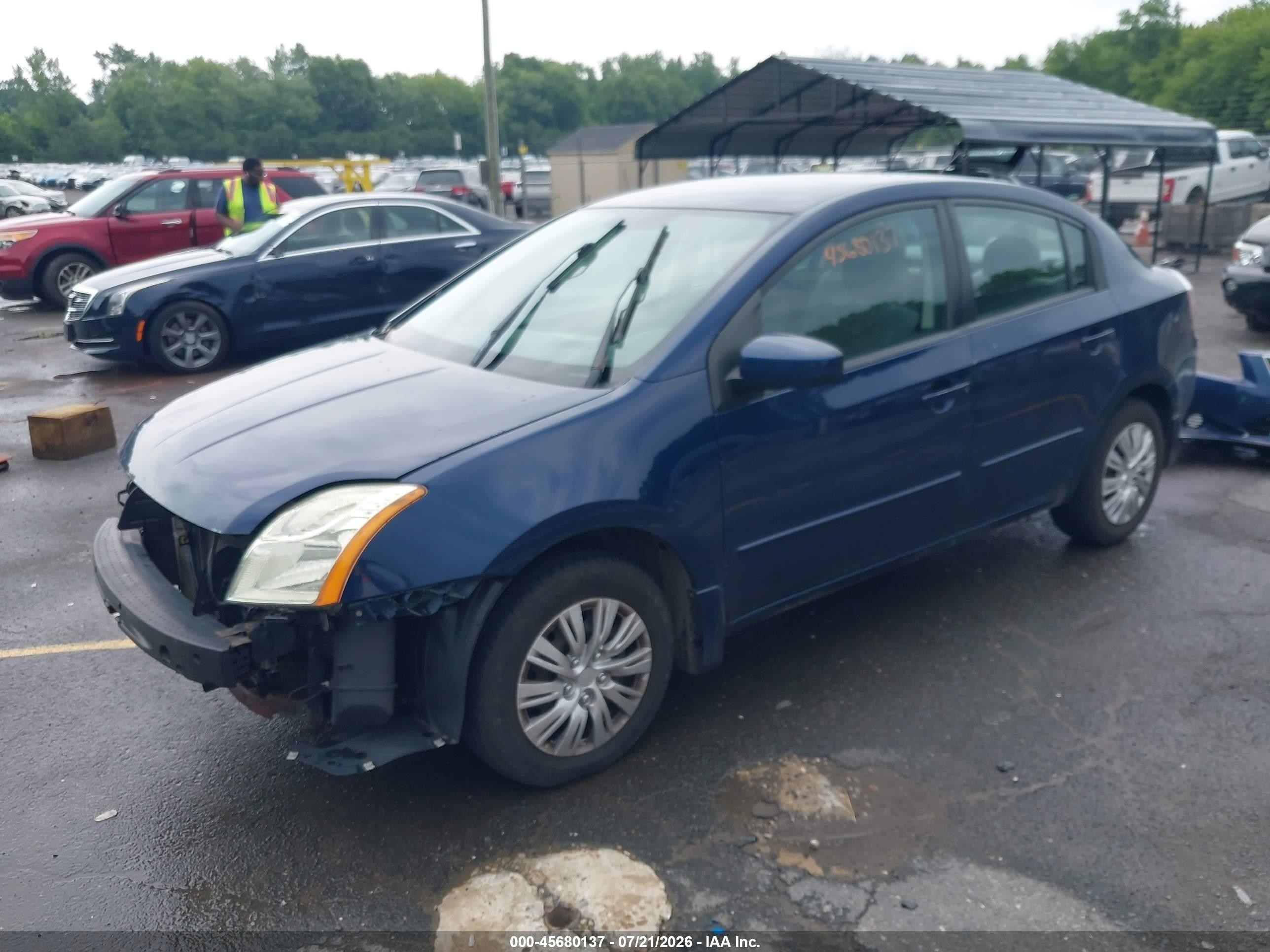 2010 Nissan Sentra 2.0 Blue vin: 3N1AB6AP3AL612598