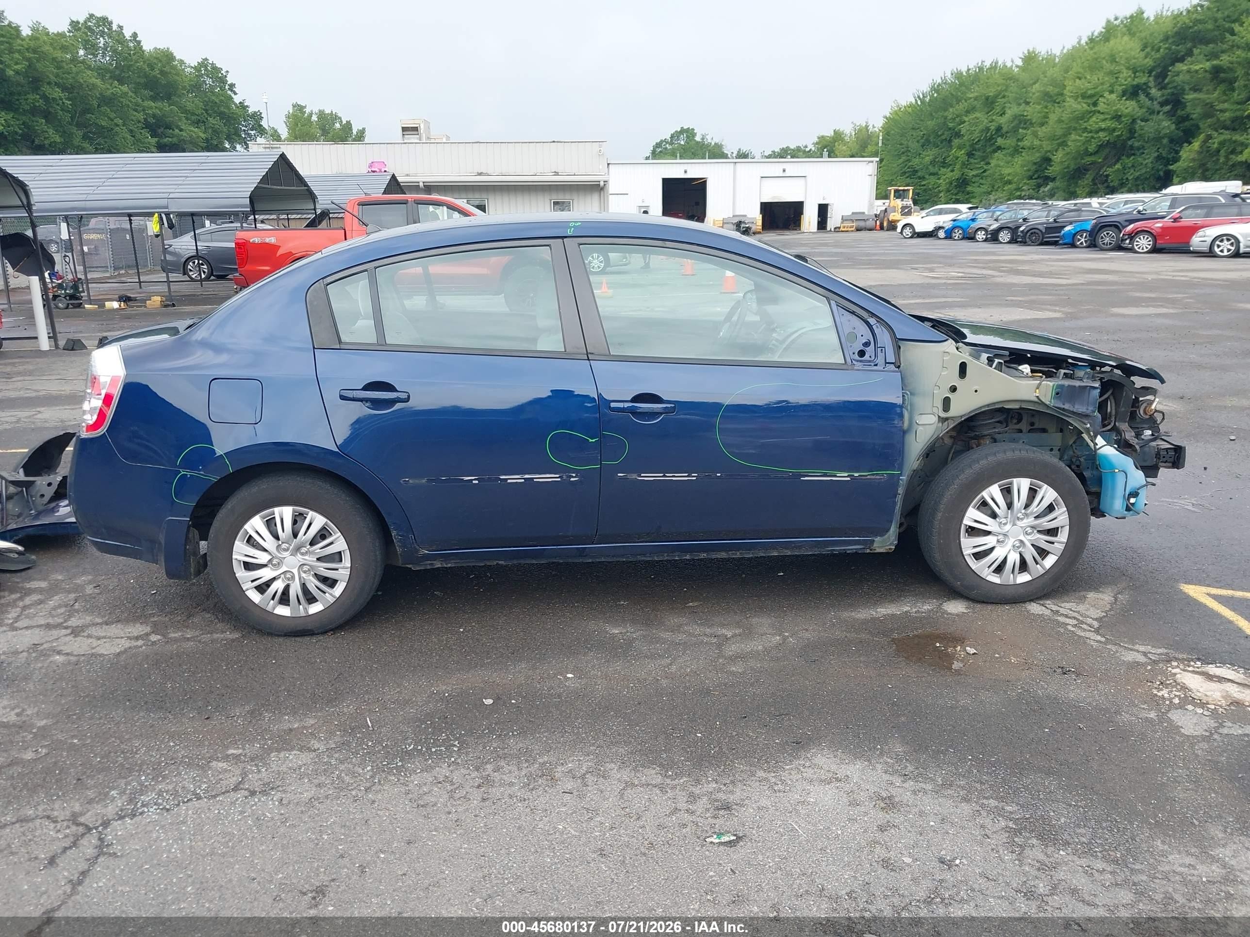 2010 Nissan Sentra 2.0 Blue vin: 3N1AB6AP3AL612598