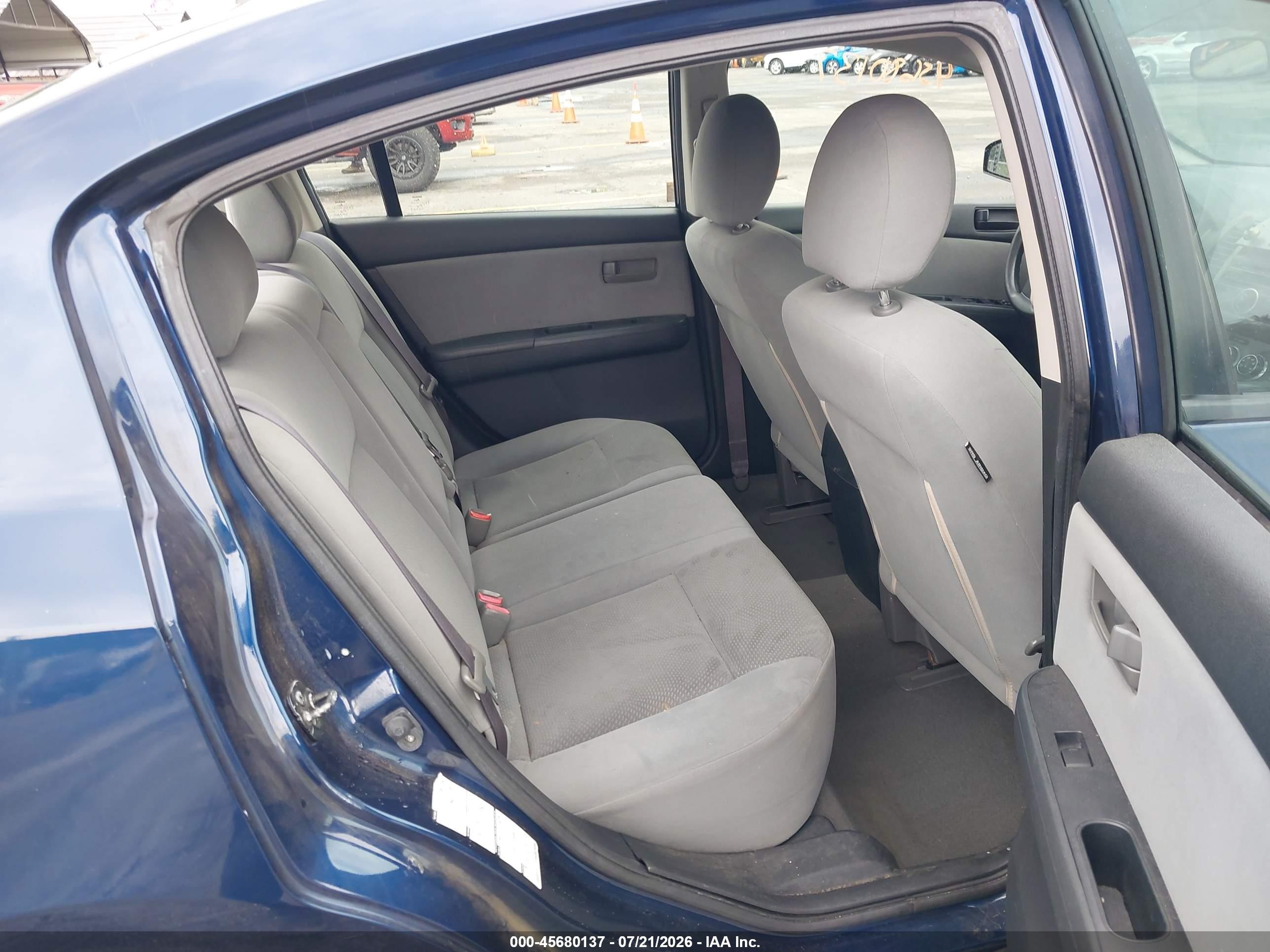 2010 Nissan Sentra 2.0 Blue vin: 3N1AB6AP3AL612598