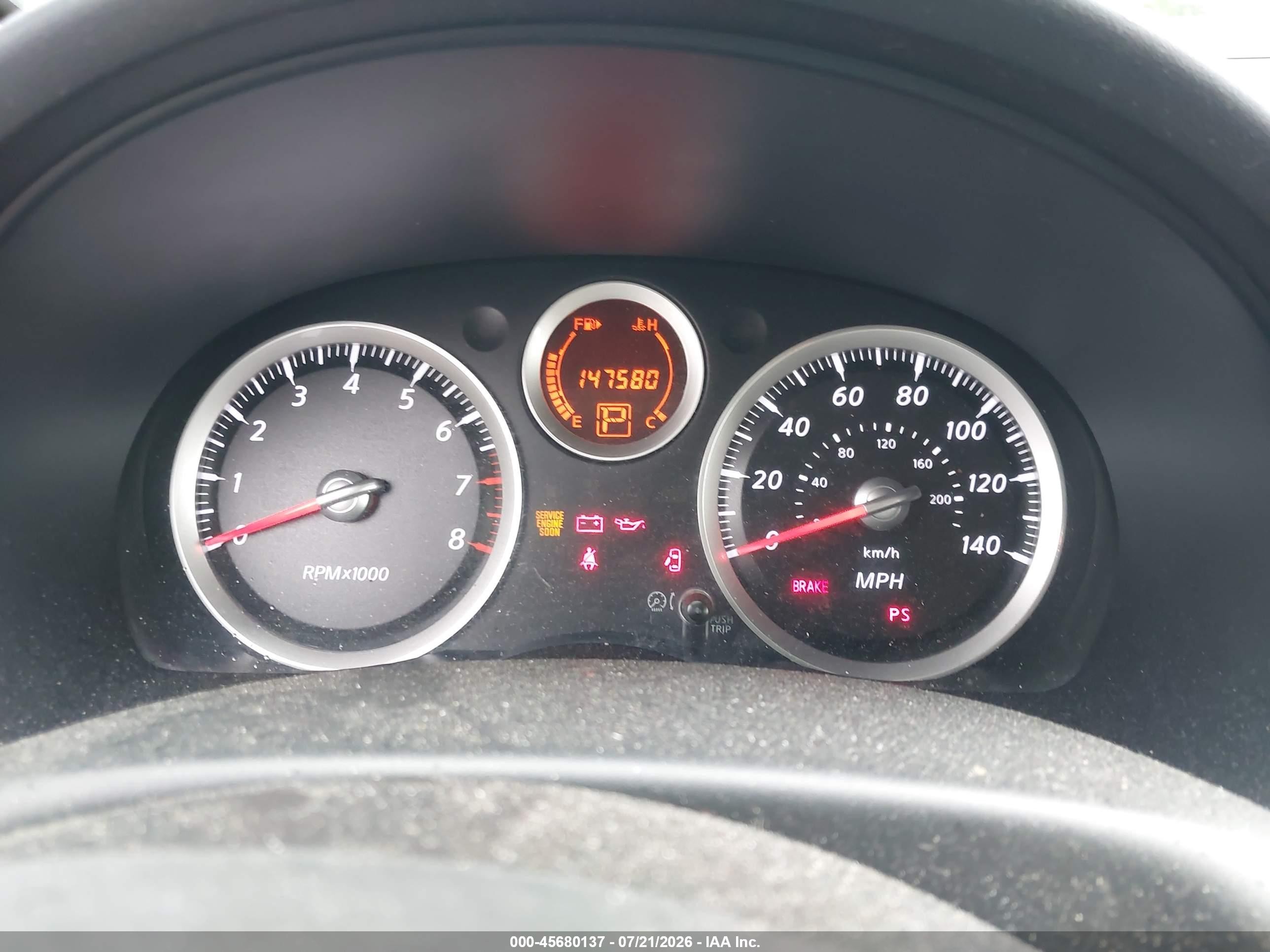 2010 Nissan Sentra 2.0 Blue vin: 3N1AB6AP3AL612598