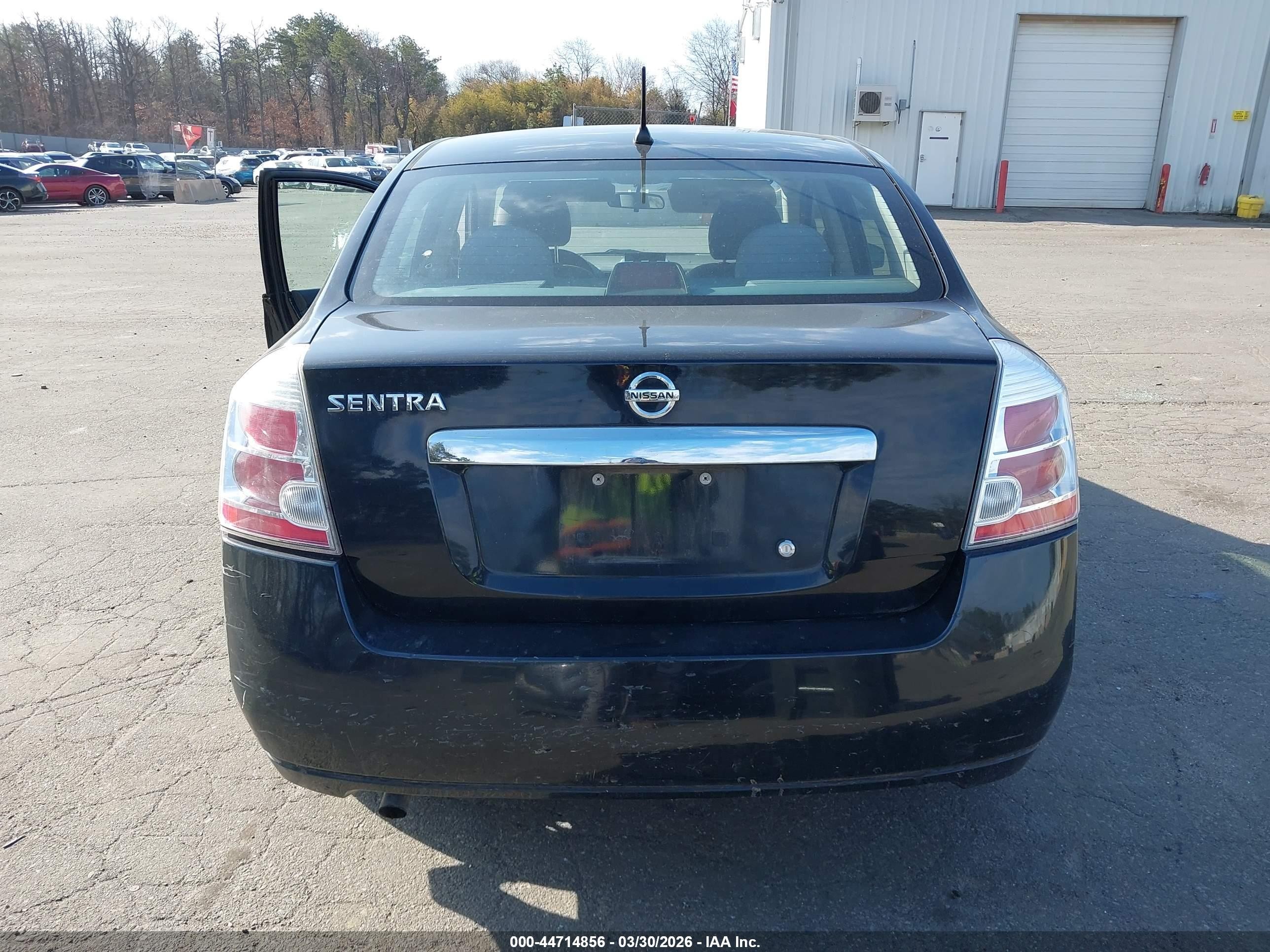 2010 Nissan Sentra 2.0 Black vin: 3N1AB6AP3AL615825