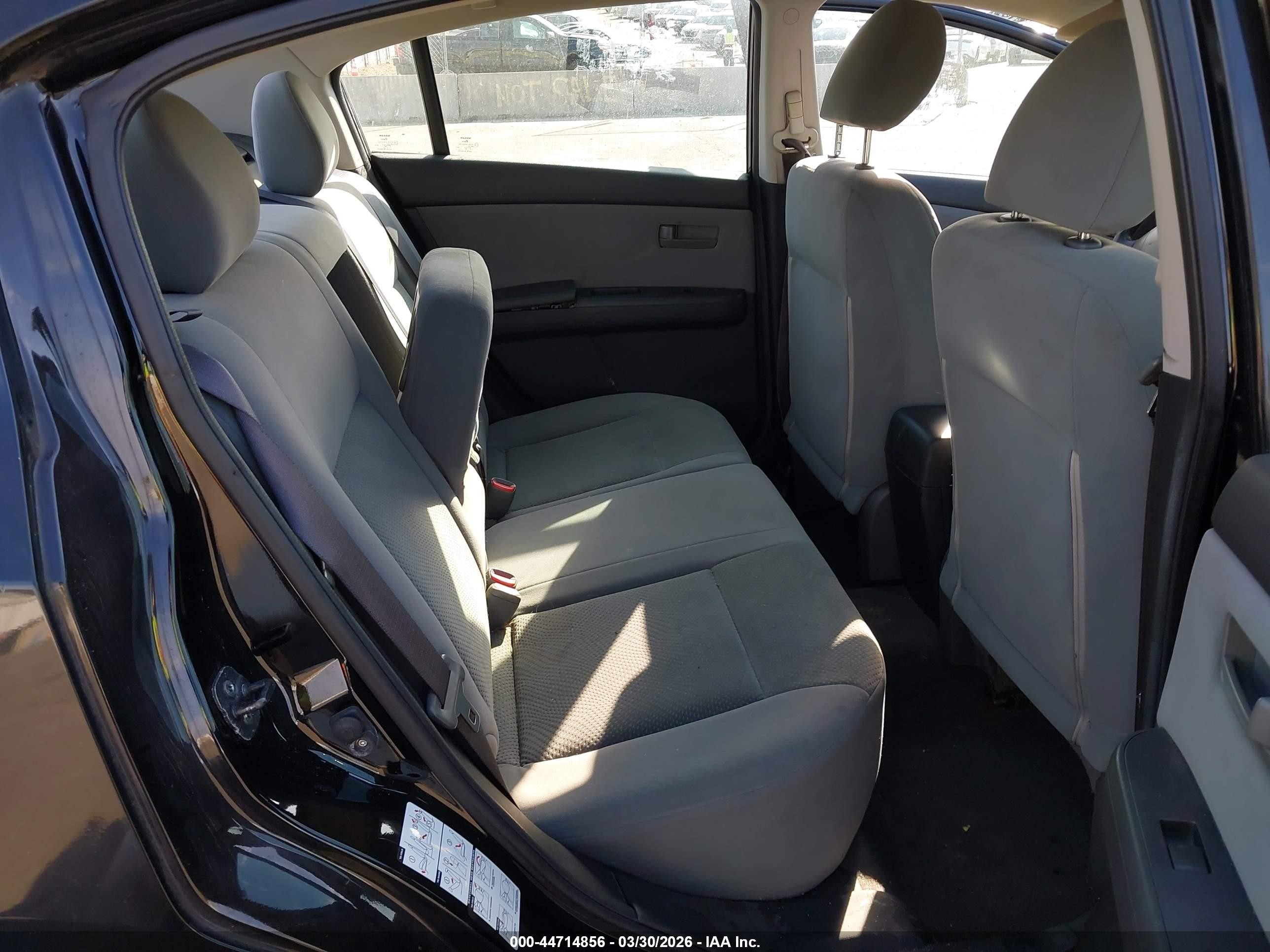 2010 Nissan Sentra 2.0 Black vin: 3N1AB6AP3AL615825
