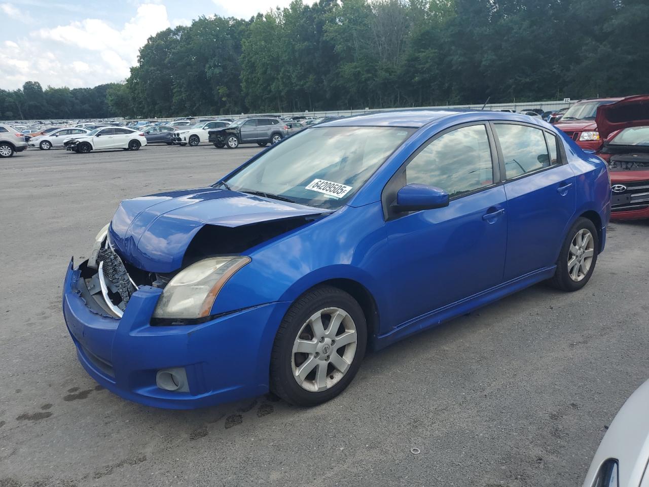 2010 Nissan Sentra 2.0 Синий vin: 3N1AB6AP3AL668721