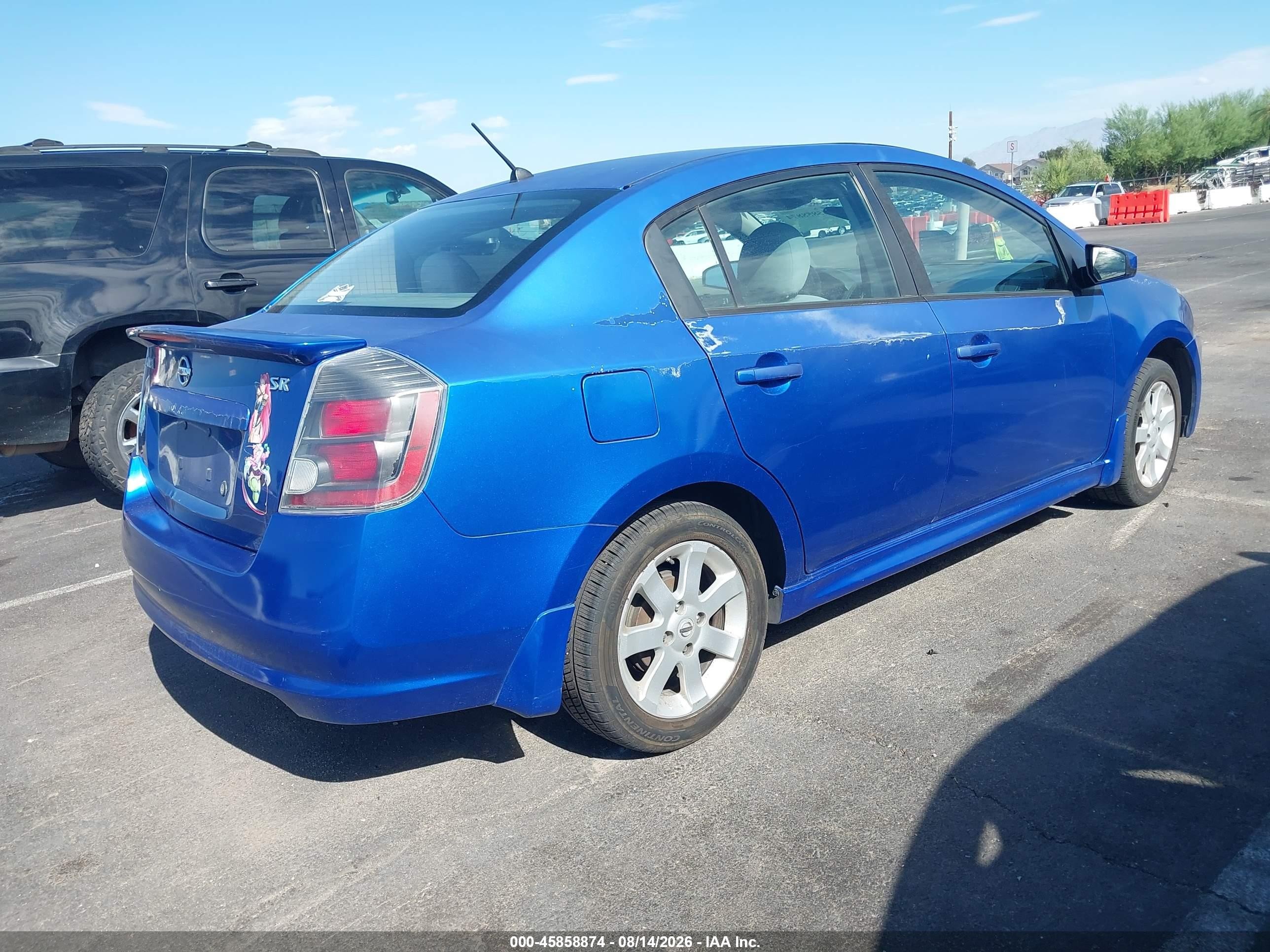 2010 Nissan Sentra 2.0sr Blue vin: 3N1AB6AP3AL692274