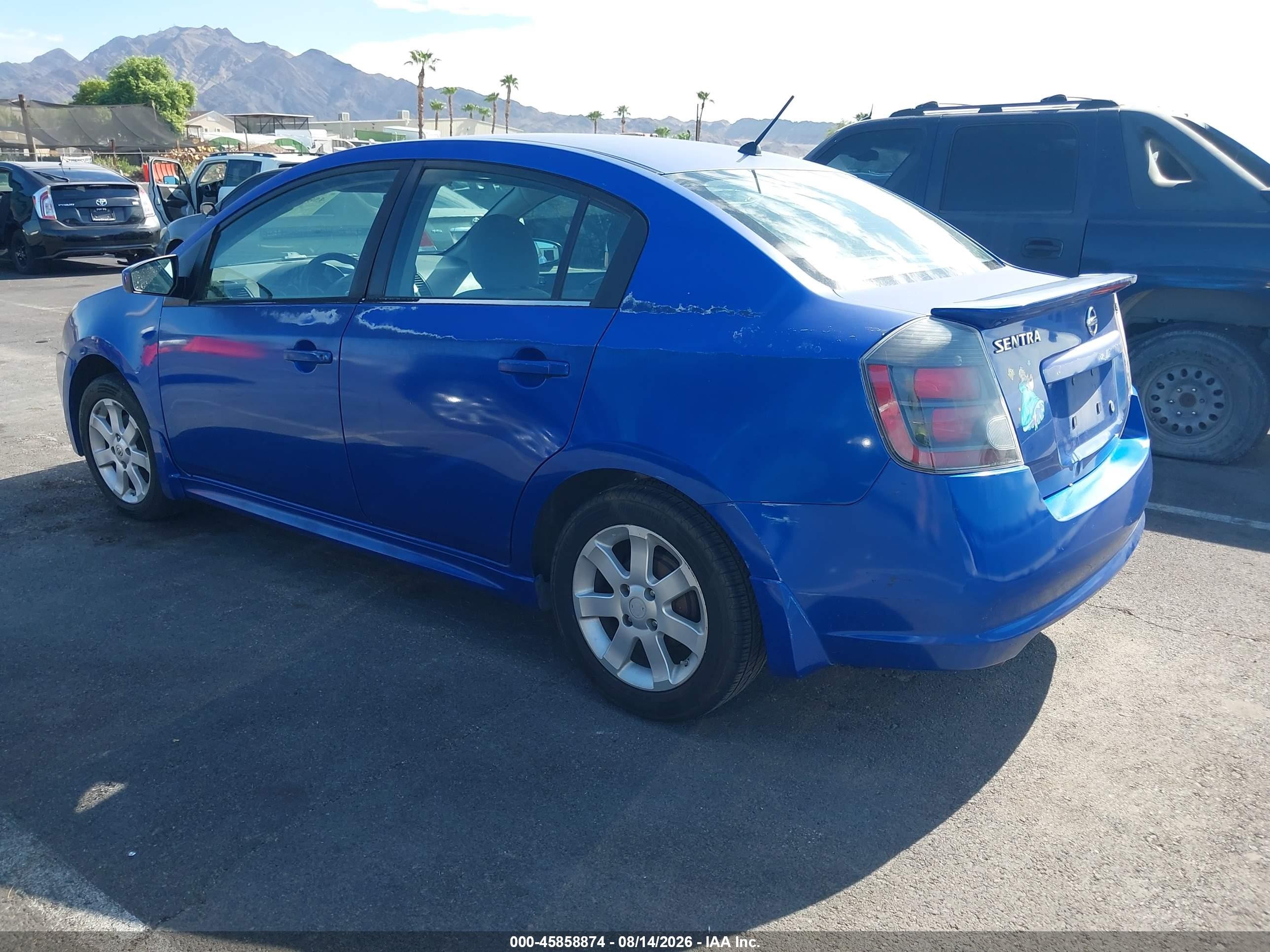 2010 Nissan Sentra 2.0sr Blue vin: 3N1AB6AP3AL692274
