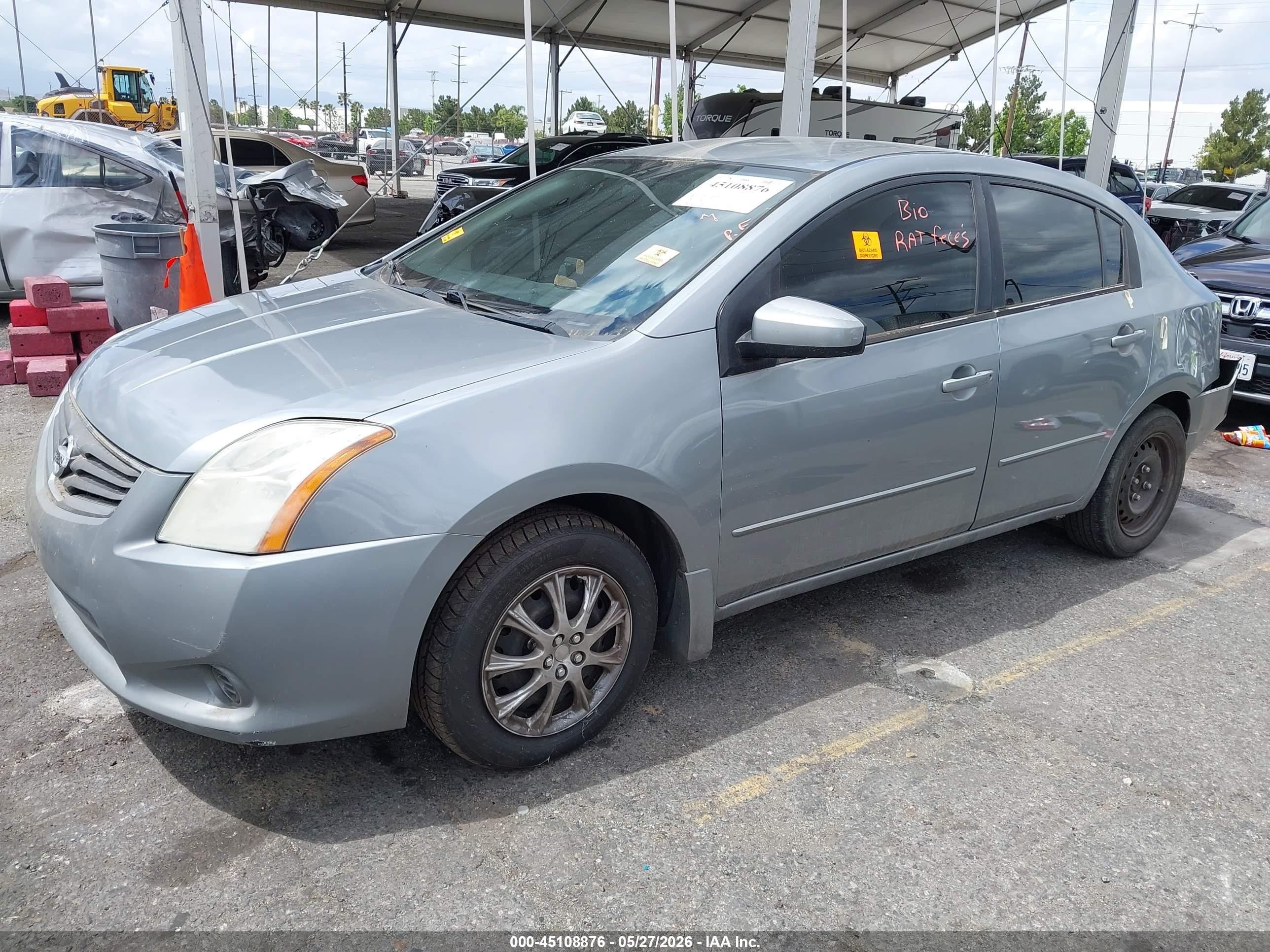 2010 Nissan Sentra 2.0/2.0s/sr/2.0sl Gray vin: 3N1AB6AP3AL697989