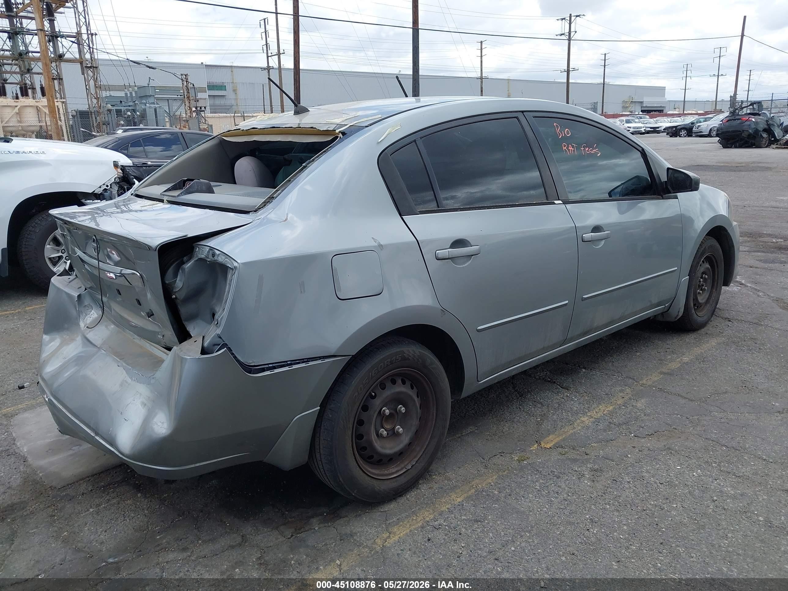 2010 Nissan Sentra 2.0/2.0s/sr/2.0sl Gray vin: 3N1AB6AP3AL697989