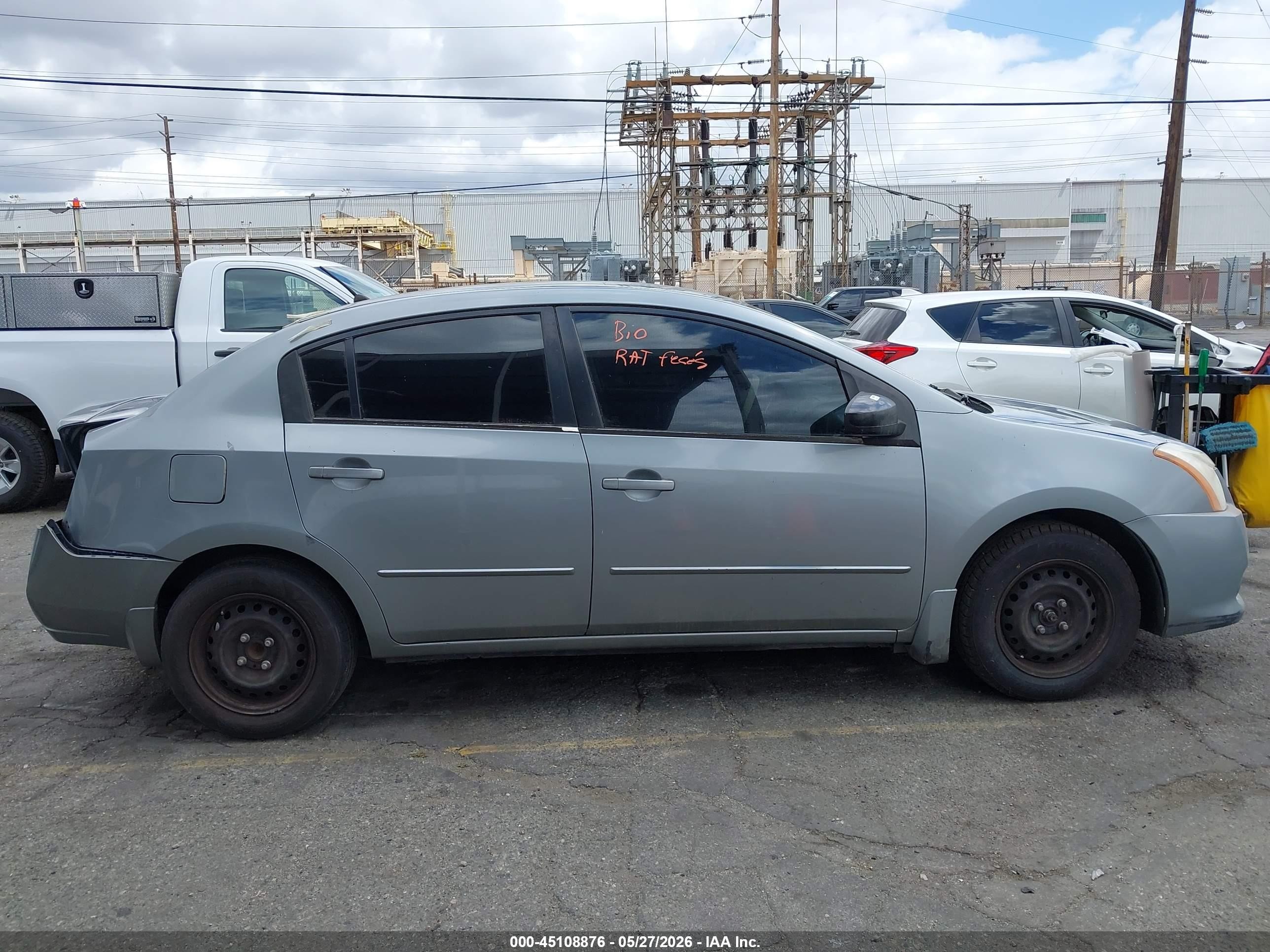 2010 Nissan Sentra 2.0/2.0s/sr/2.0sl Gray vin: 3N1AB6AP3AL697989